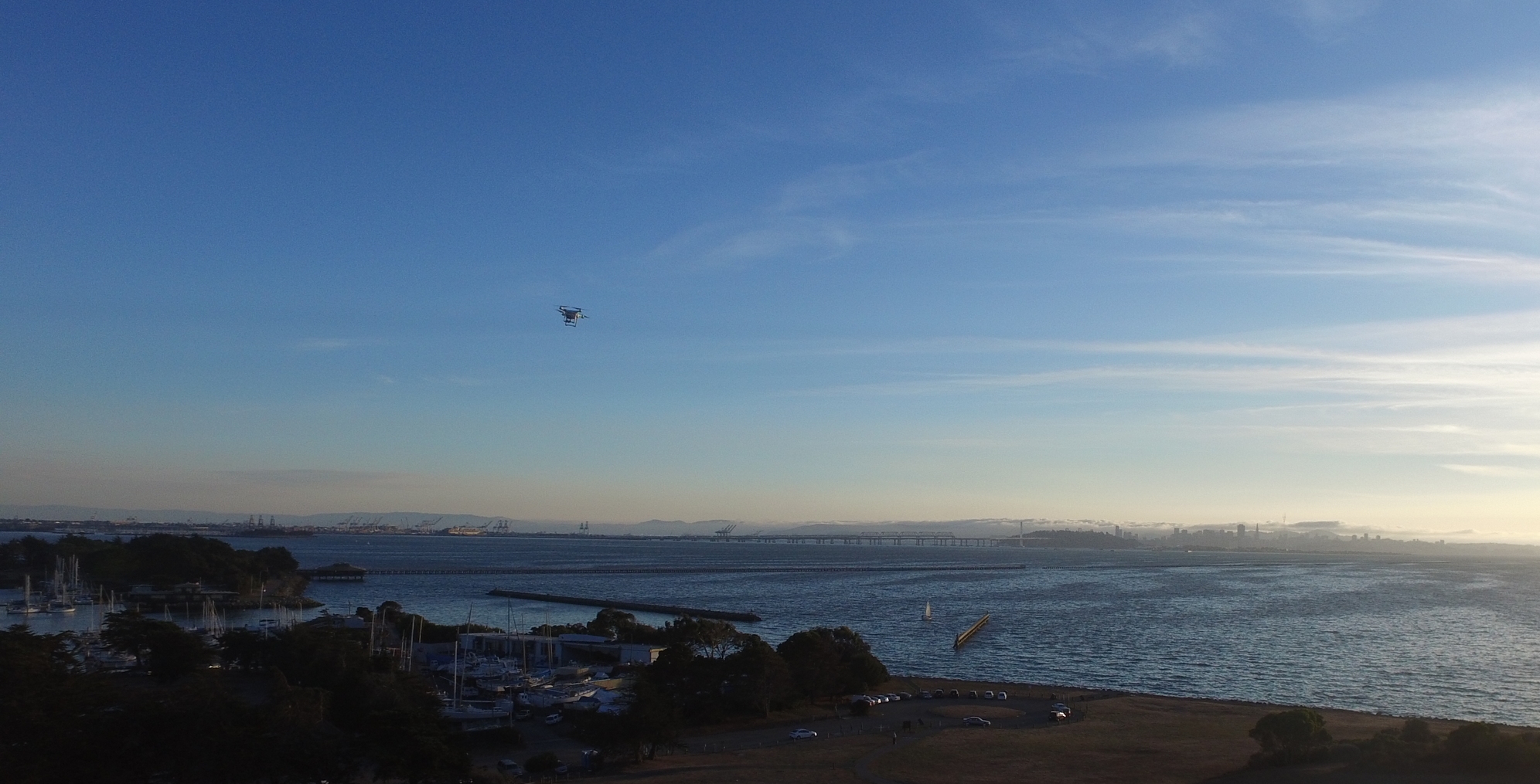 An Unregistered DJI Phantom flies over Oakland, CA on October 16th