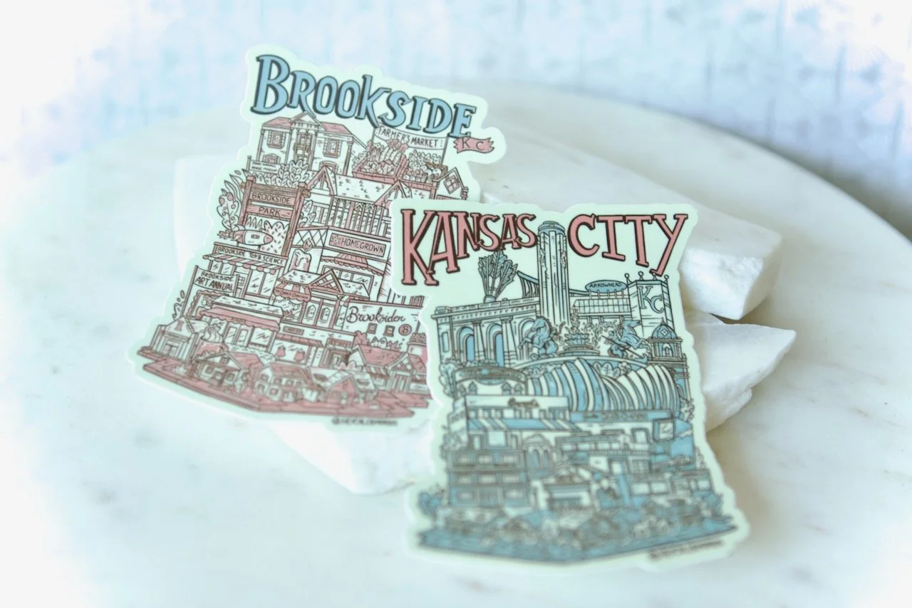 Kansas City or Brookside Sticker