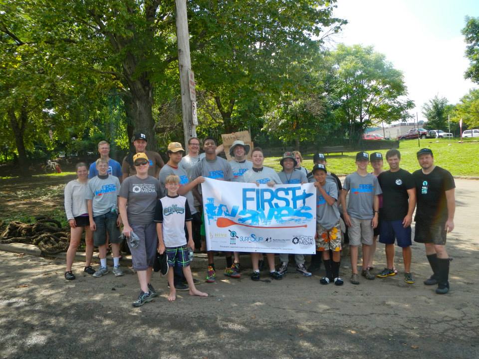 The Conservation Workshop Results with the entire First Waves and Paddle Without Pollution Crew
