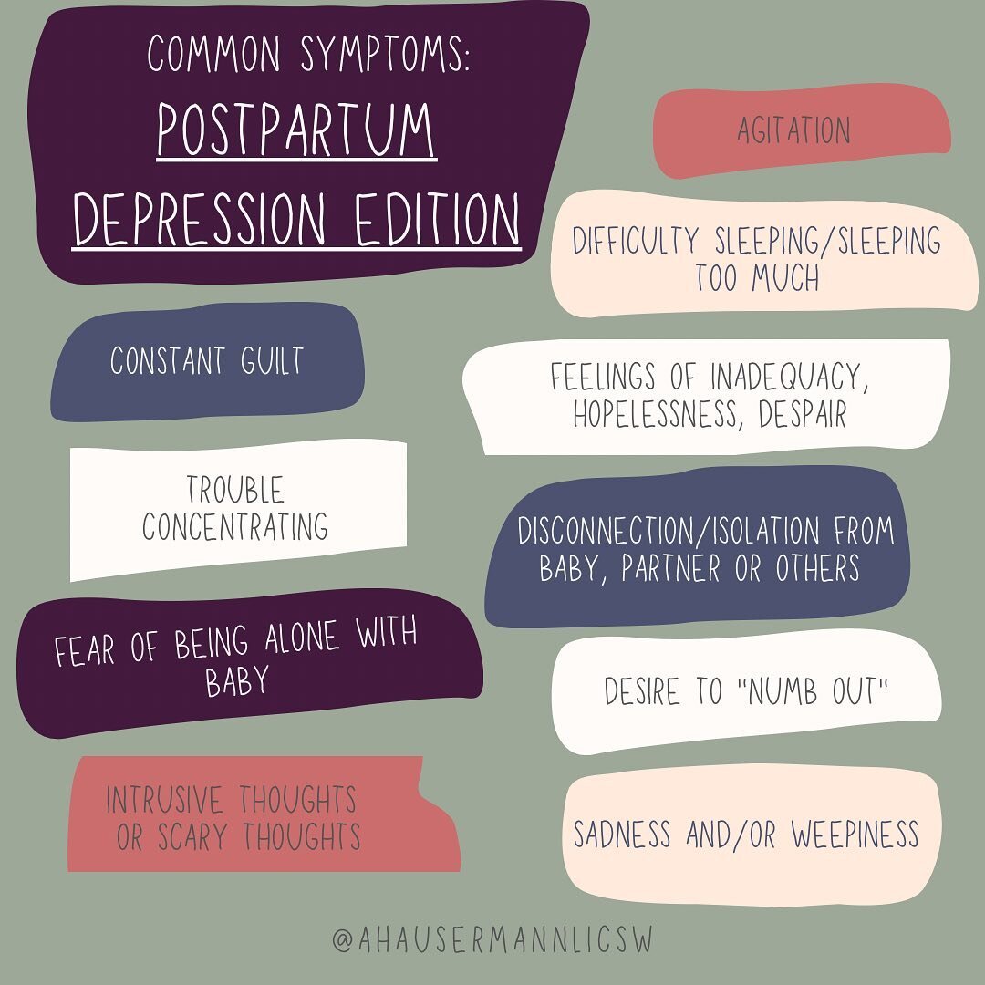 It&rsquo;s Day 3️⃣! Today I&rsquo;m highlighting some common symptoms of PPD.

You might be surprised by some of the ways that postpartum depression presents itself. You might be even more surprised to find out that someone who you think looks so put