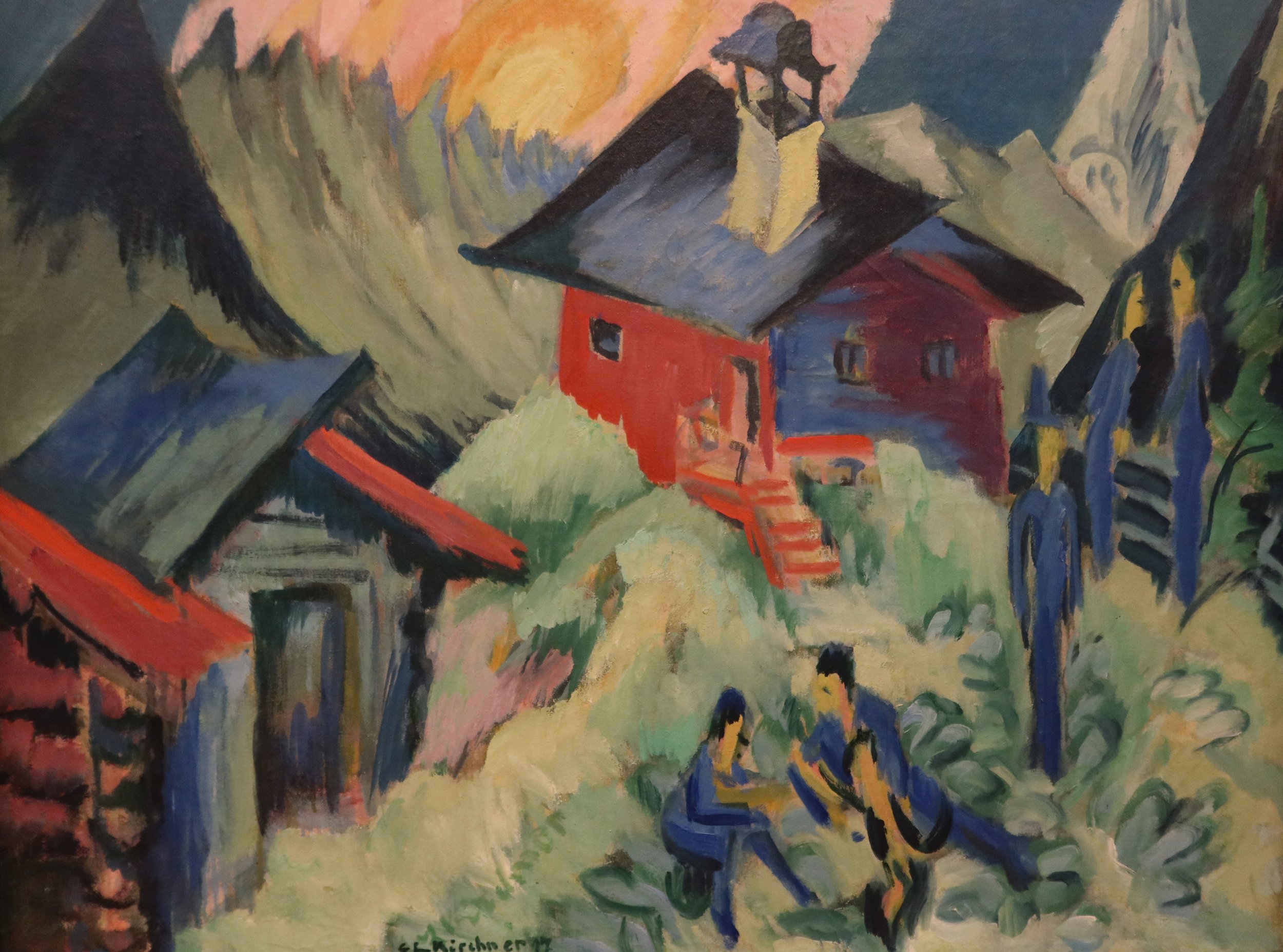 Ernst Ludwig Kirchner Mondaufgang auf der Stafelalp, Öl auf Leinwand, 1917