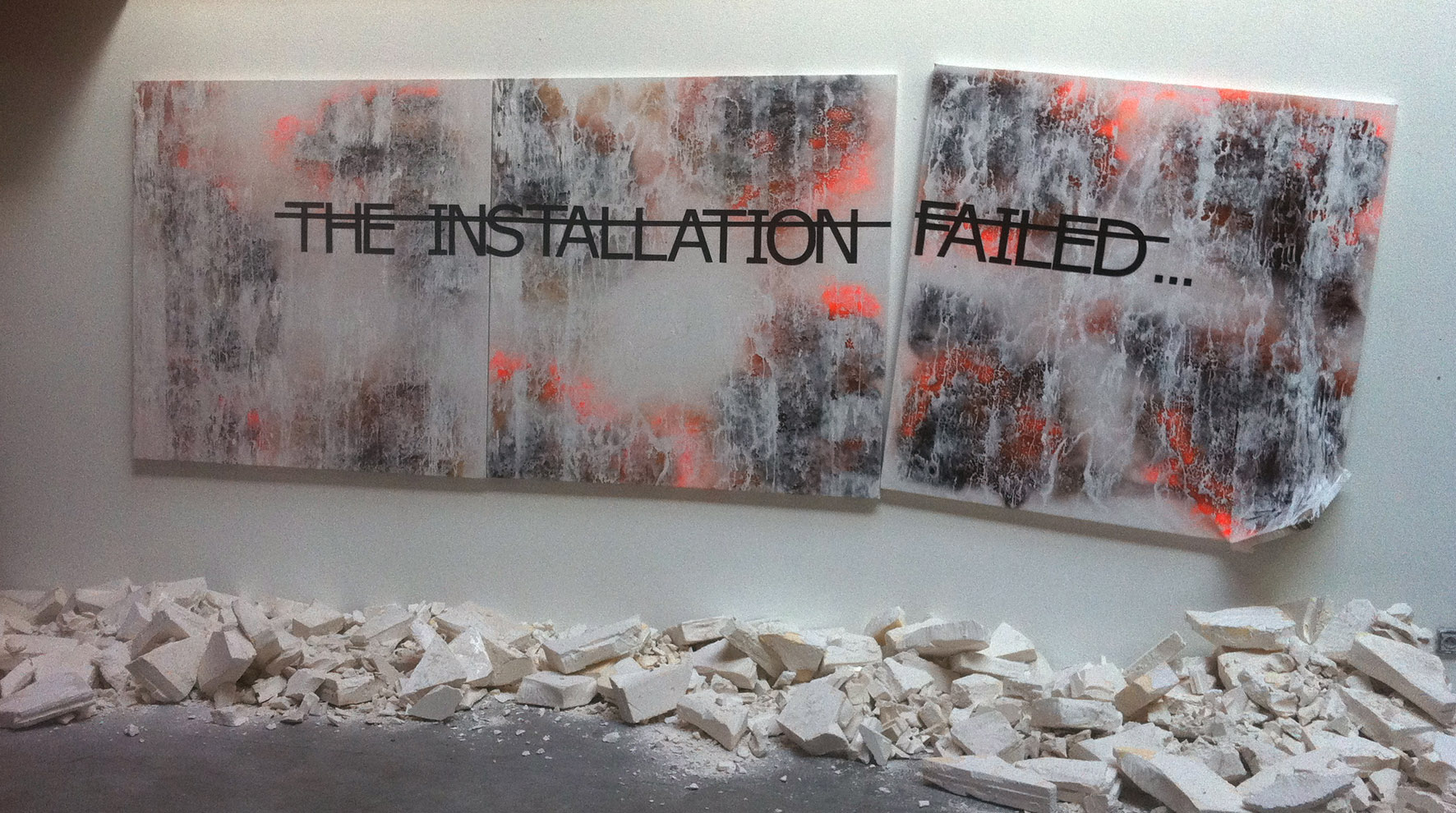 Sans titre (THE INSTALLATION FAILED...), 2012