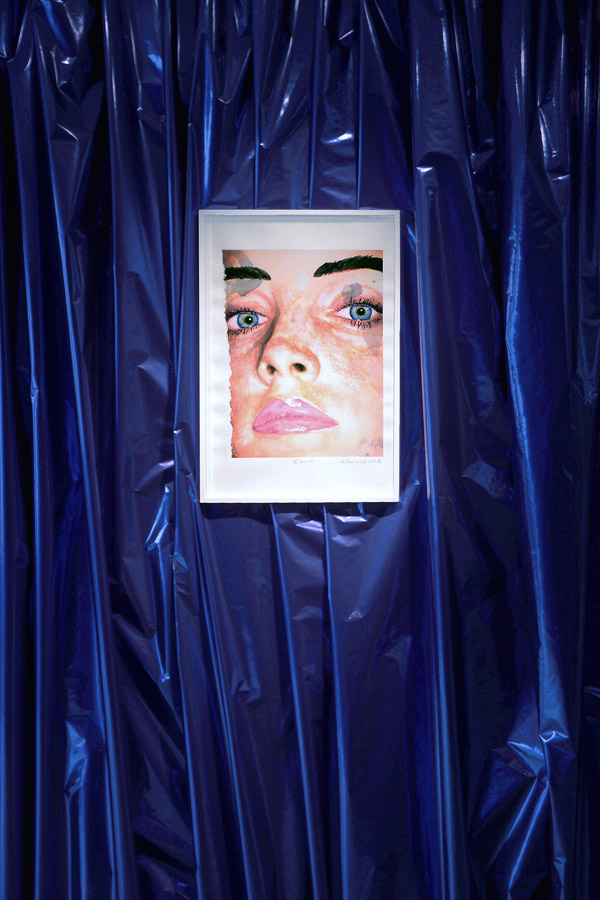 Ida TURSIC & Wilfried MILLE. The Face, 2014. Aquarelle sur papier \ Watercolor on paper . 57 x 37 cm. Courtesy des artistes
