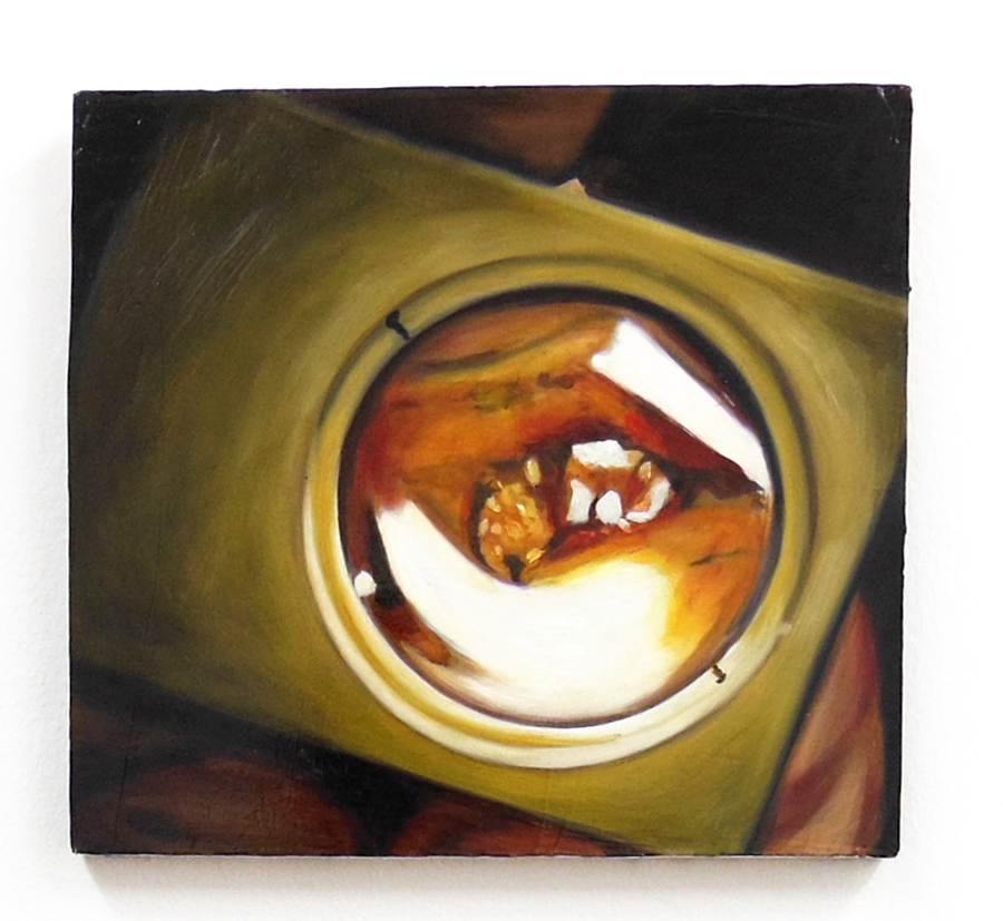 AURORE PALLET Agrandir \ Enlarge, 2012. Huile sur bois \ Oil on wooden panel. 25 x 22 cm