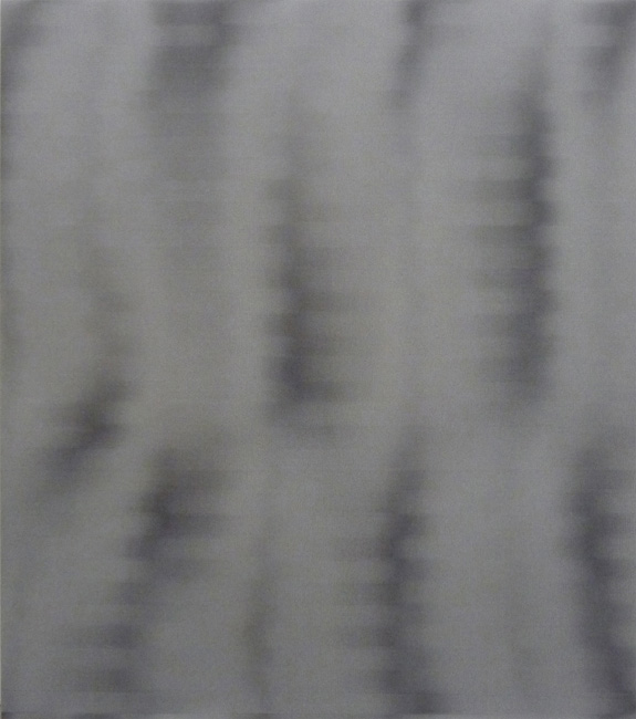 Untitled (Shadow #1), 2013. Adhésif micro-perforé verni sur aluminium thermolaqué \ Varnished adhesive on aluminium. 130 x 115 x 2 cm