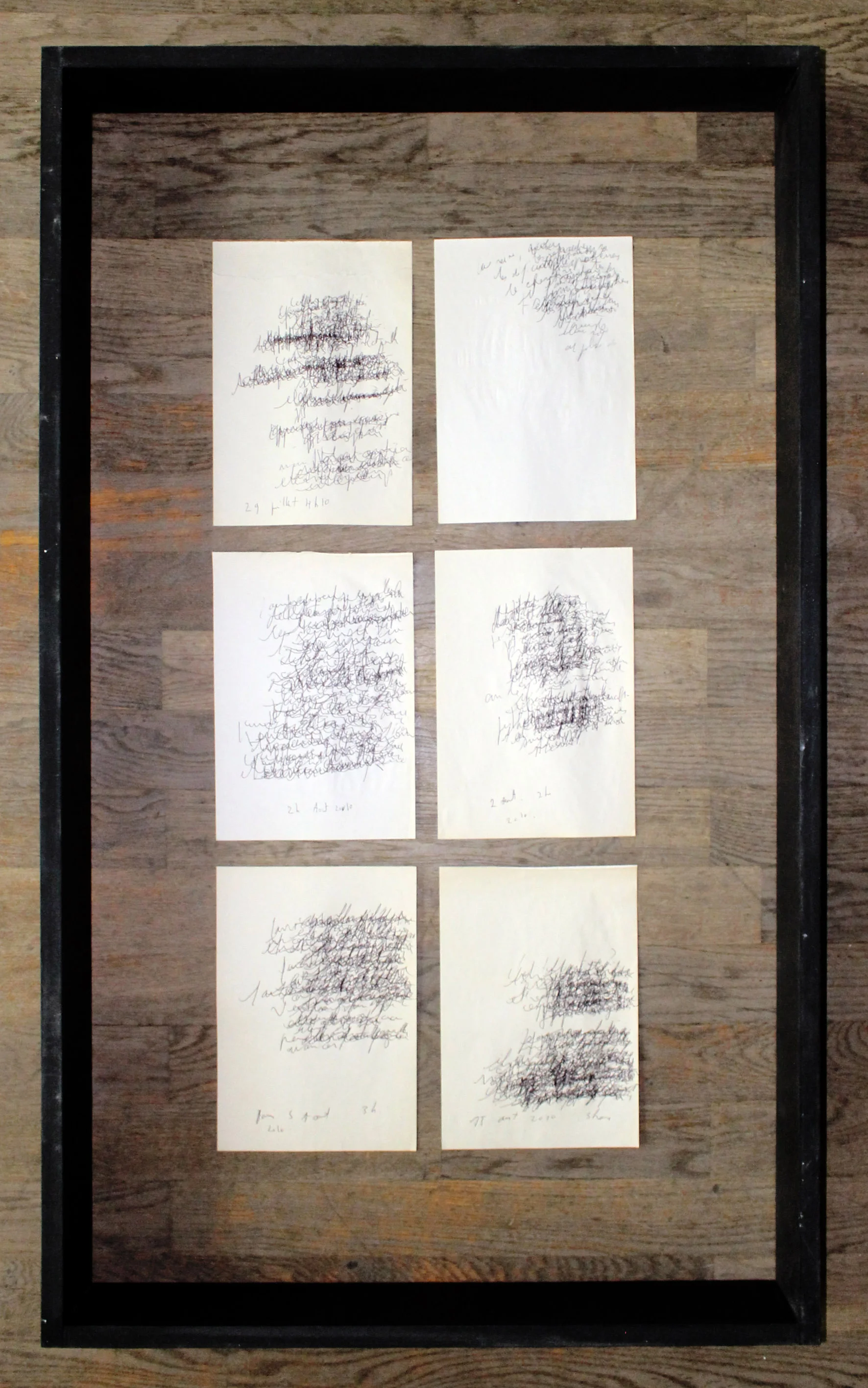 Couché sur le papier, vague 2, 2010