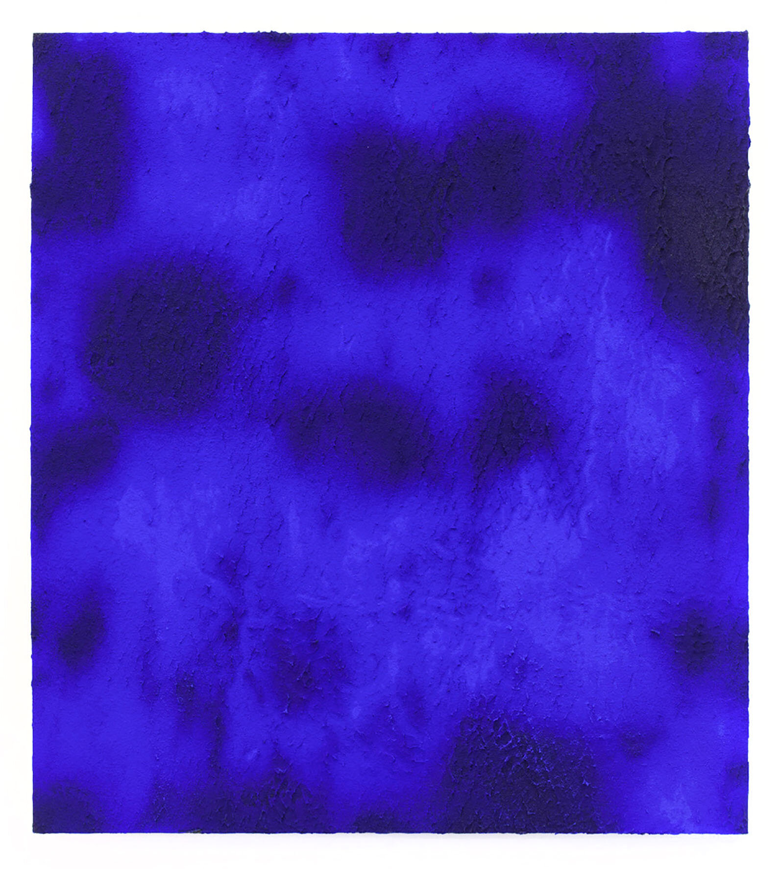 Expanded Metal Pigment Painting (Blue) #6, 2019