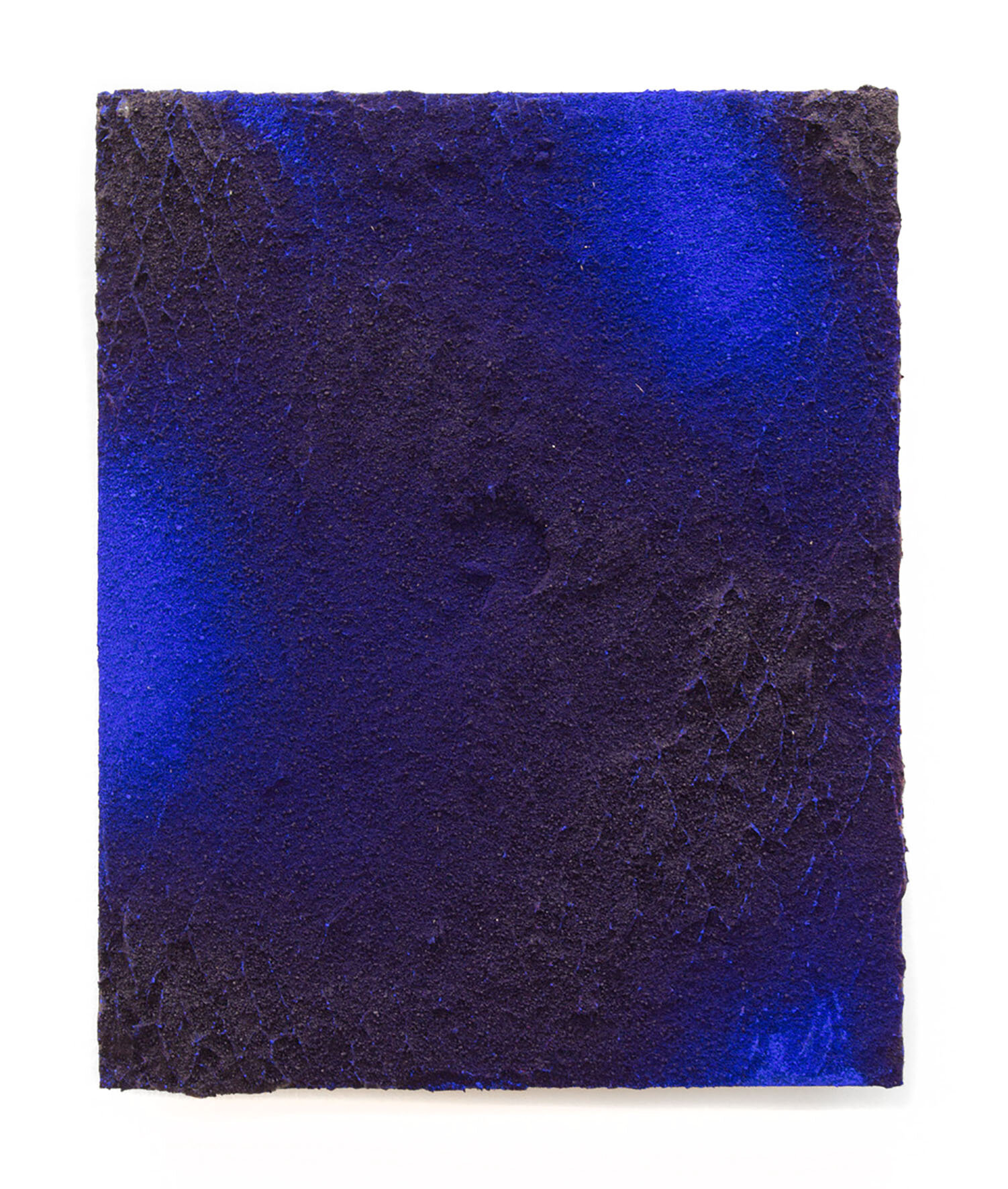 Expanded Metal Pigment Painting (Blue) #30, 2019