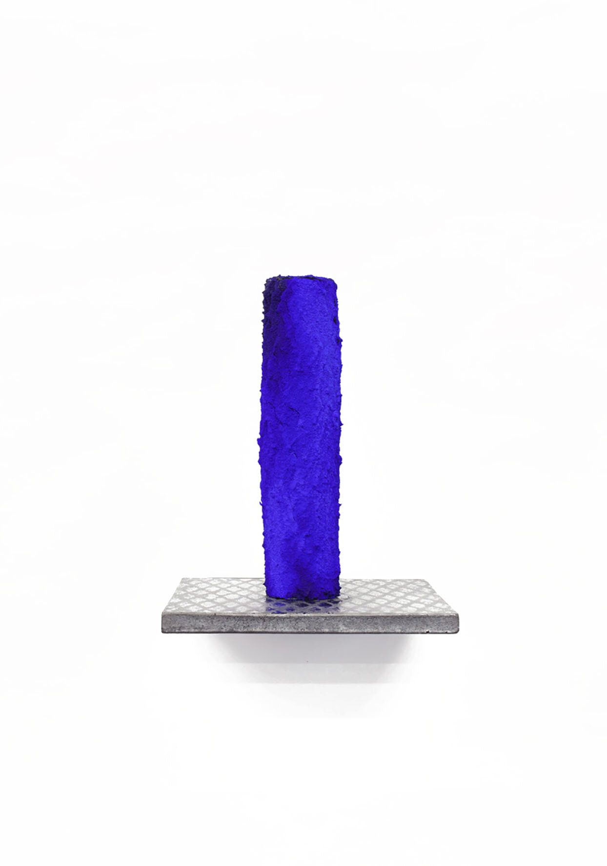 Expanded Metal Pigment Sculpture (Blue) #5, 2019