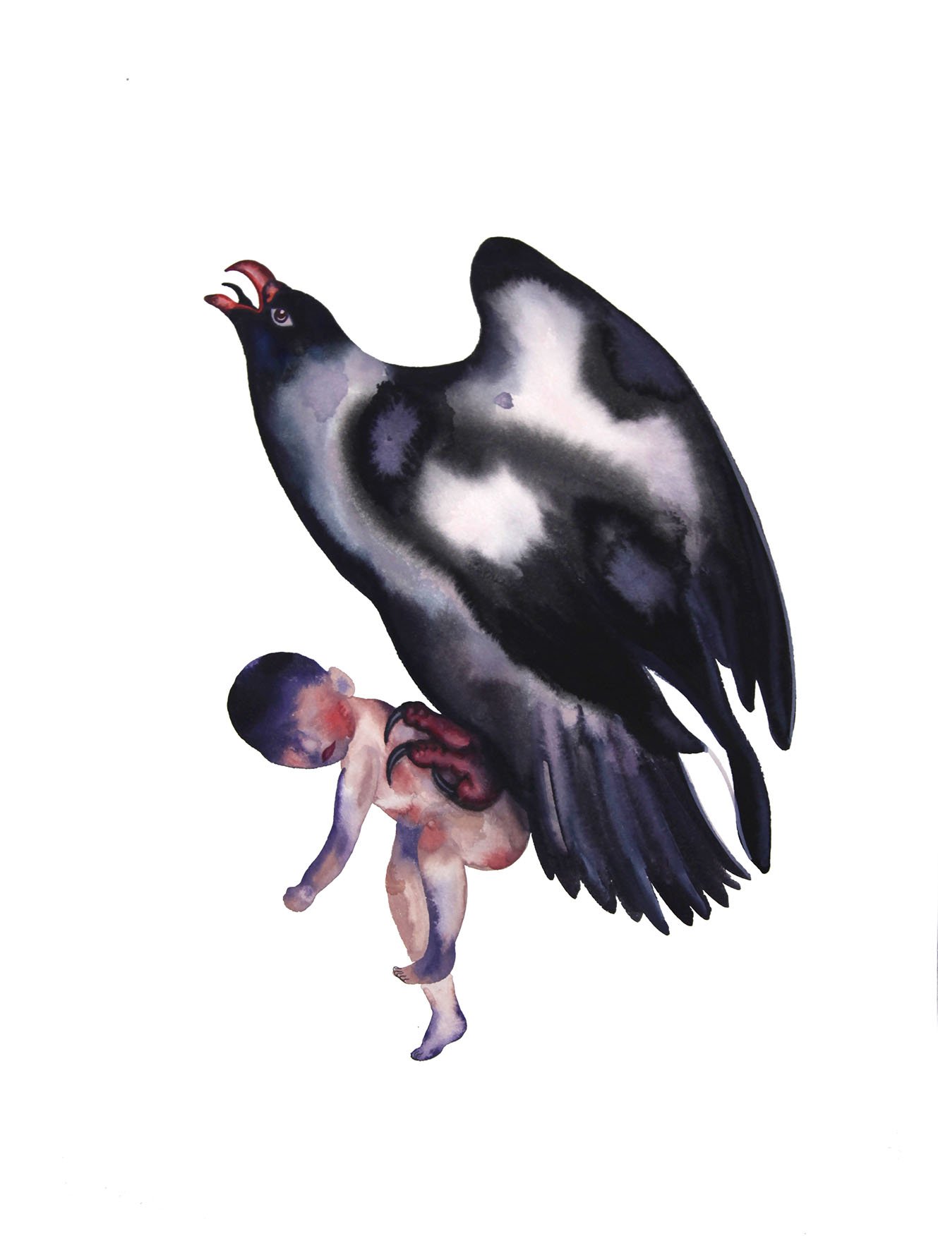 Voleuse de bébés (Faucon s'envolant), 2021