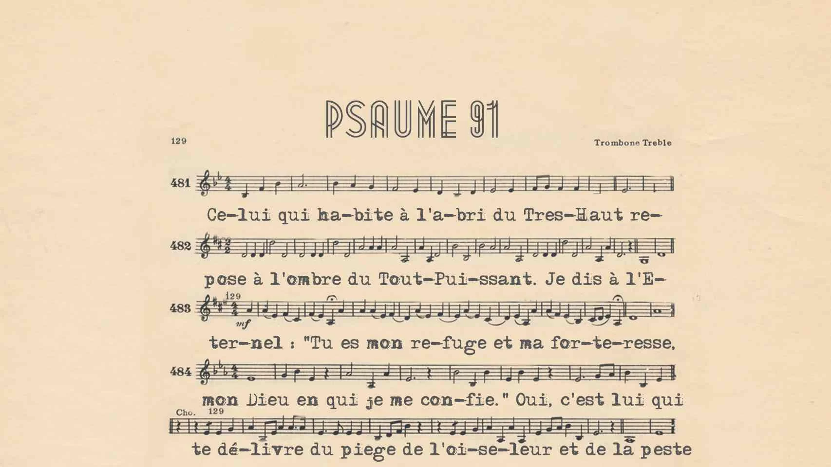 Psaume 91 : "Aucun mal"