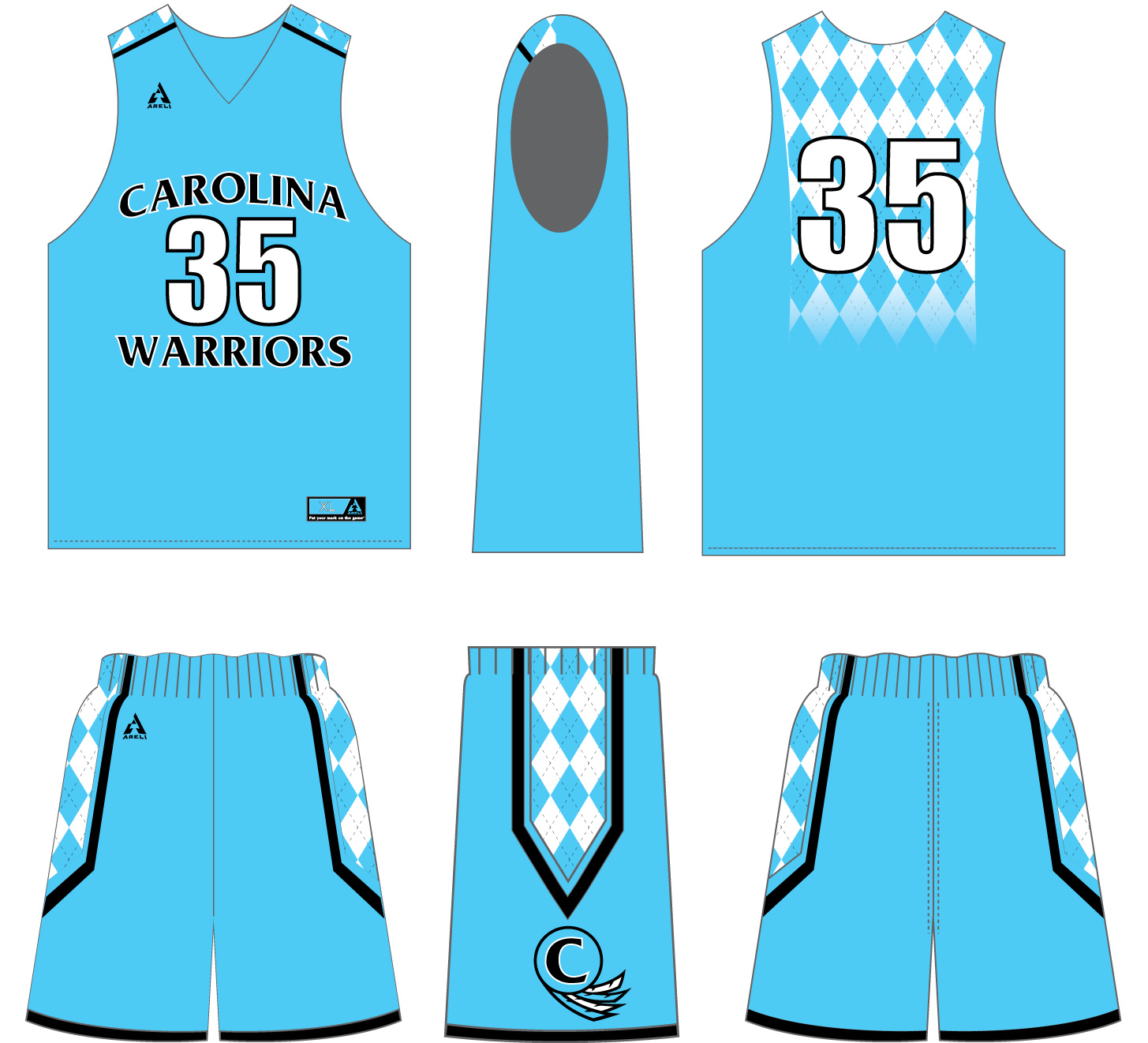 Custom Basketball Uniform — Areli 