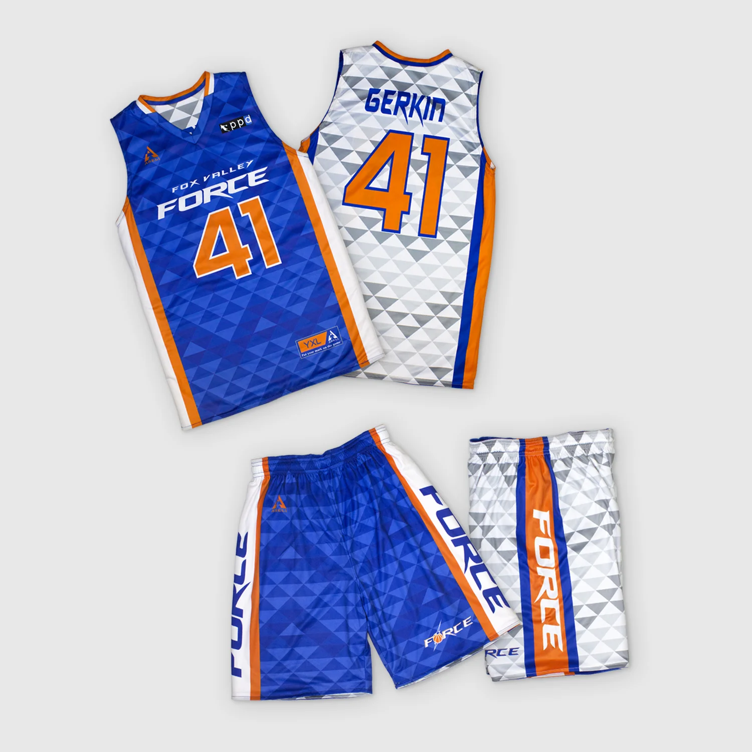 sublimated reversible basketball uniforms