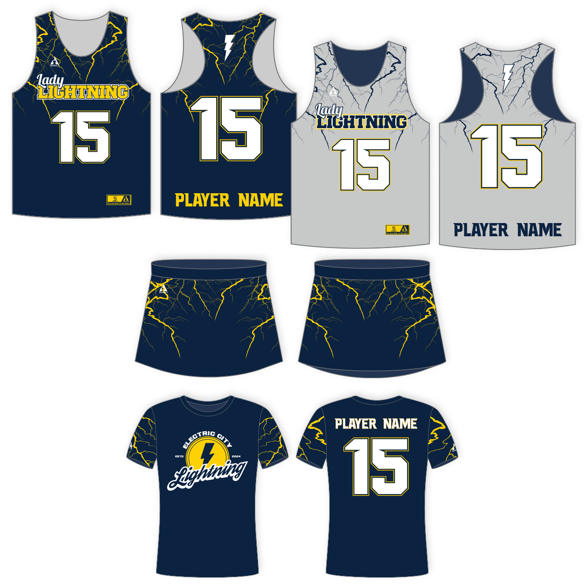 Custom women's lacrosse uniform package