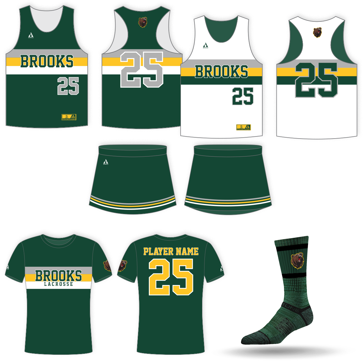 Custom women's lacrosse uniform package