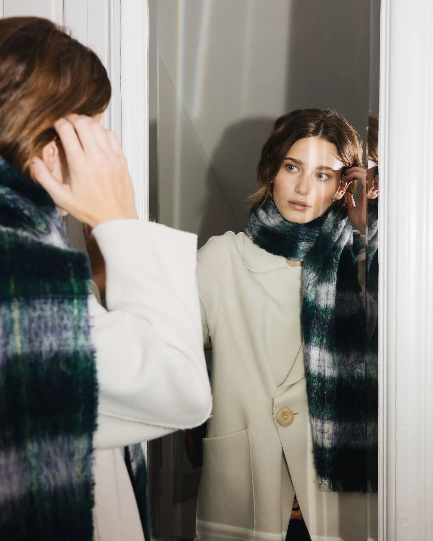 Mirror, mirror&hellip; 
Beautiful @johanne_rendtorff photographed for @becksondergaard