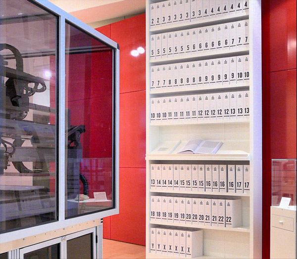 The human genome transcribed into more than a hundred volumes. Each book is a thousand pages long, written in type so tiny it can hardly be read. Photo by Russ London. License: CC-BY-SA-3.0