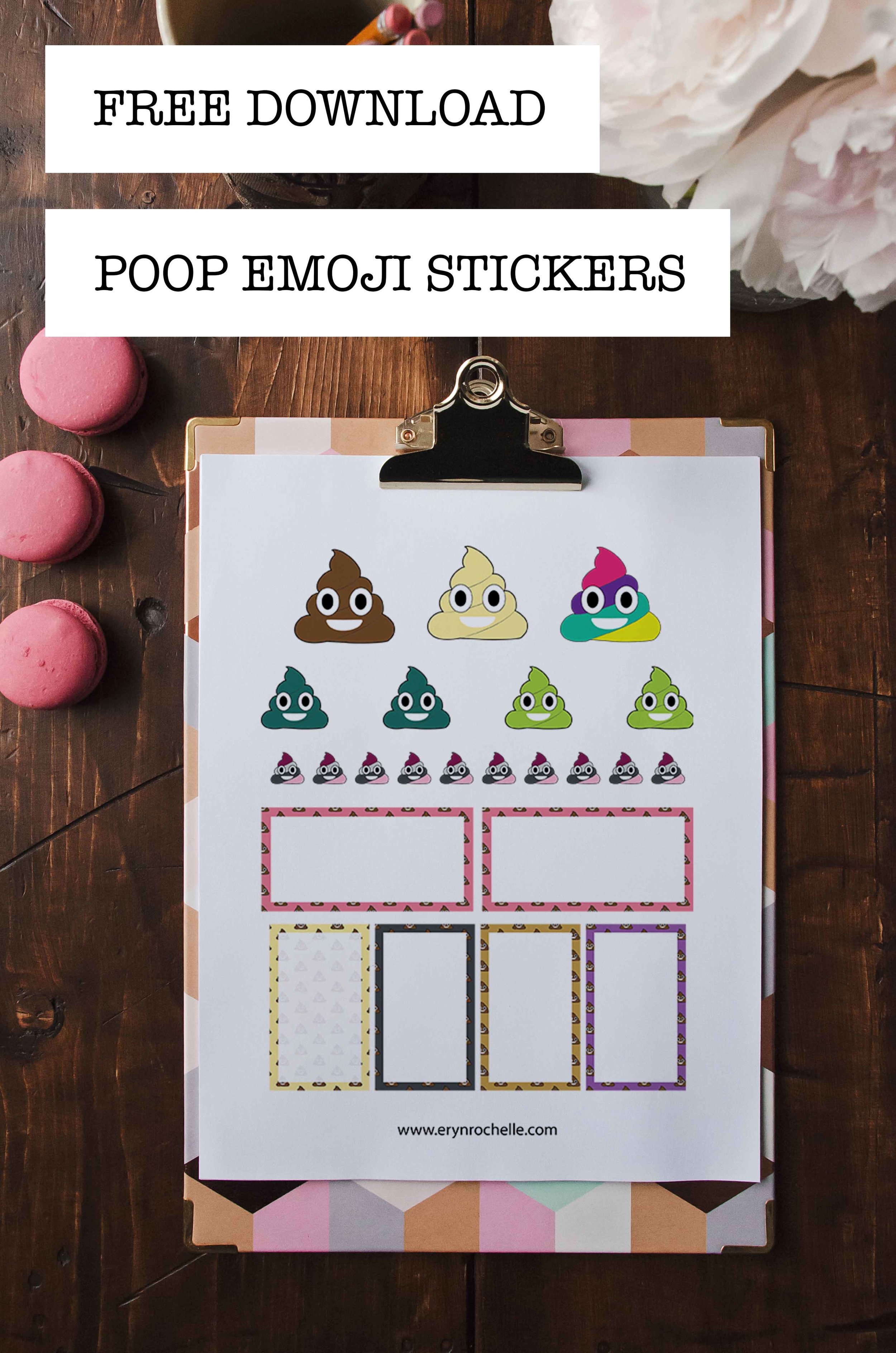 Free Printable Poop Emoji Birthday Card