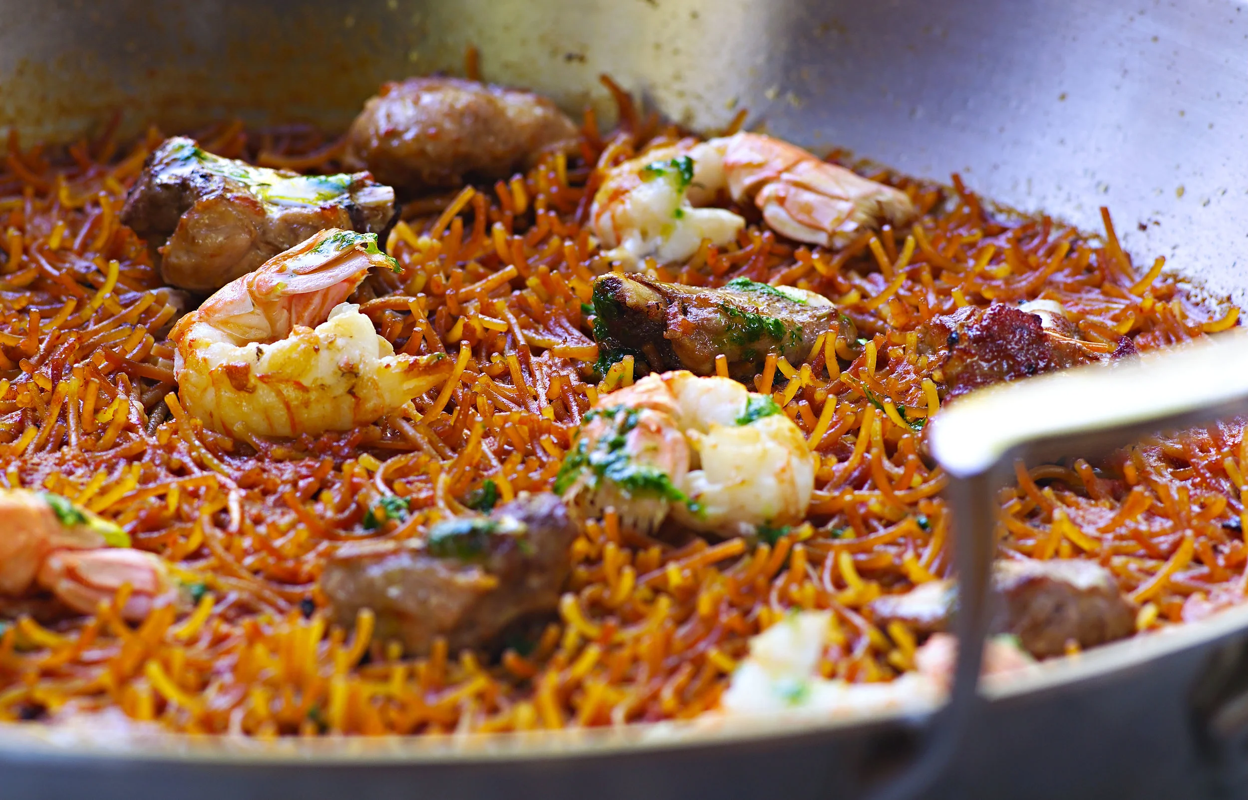 noodle paella with pork short ribs, Jose Andres