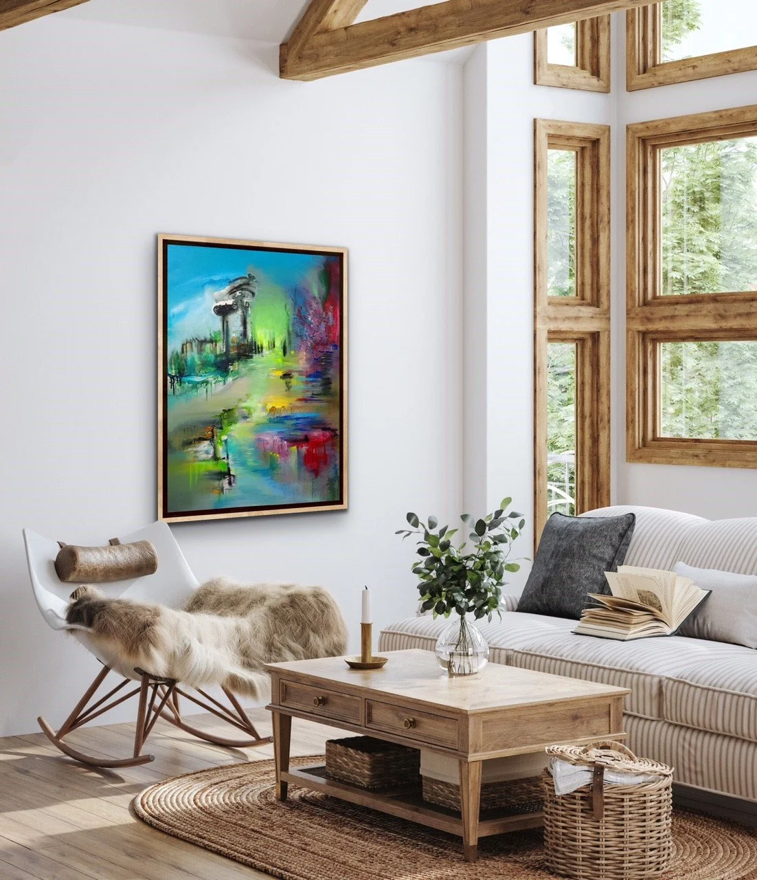 Fall Impressions by Sandra Vucicevic wall view.JPG