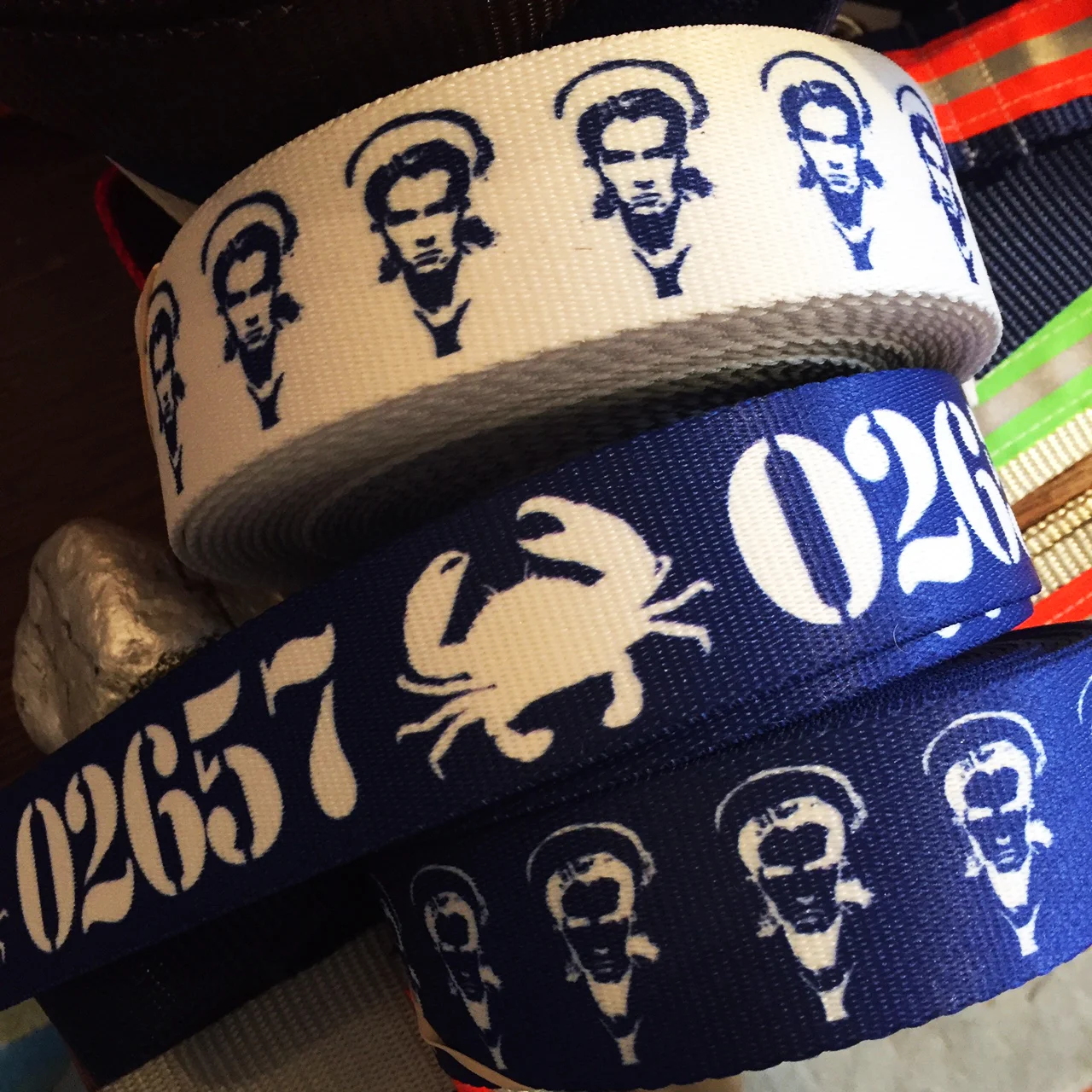 BELTS: New Navy/white Albert and Provincetown zip code