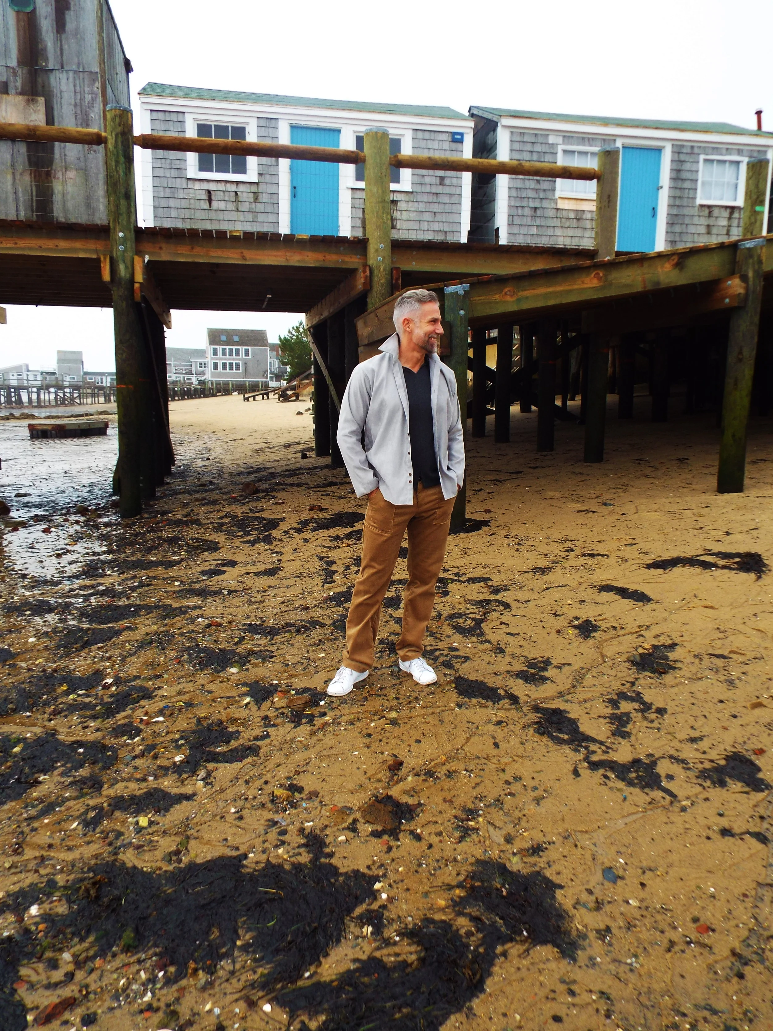 faux suede shirt jacket - grey