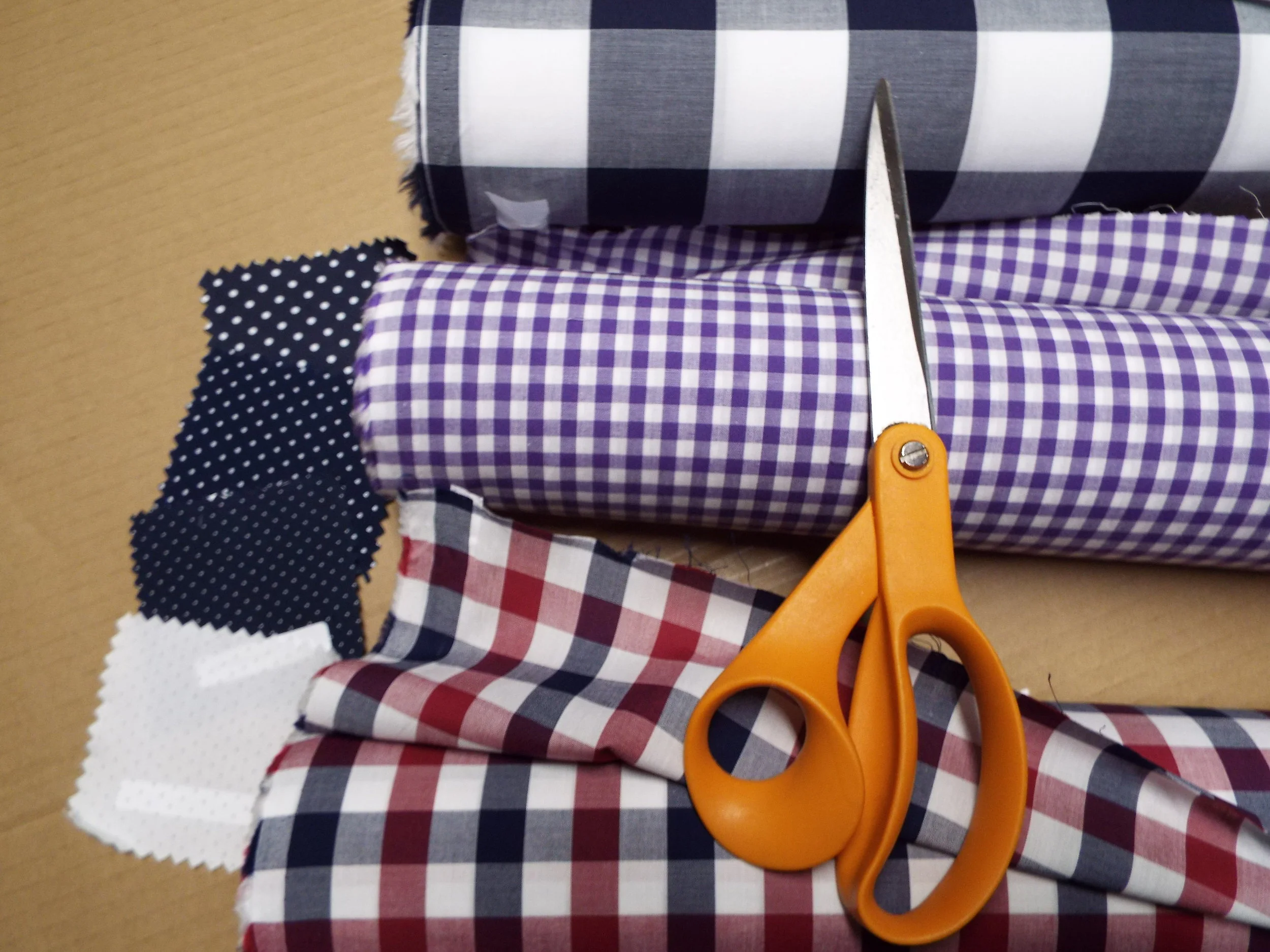 ultra-lite short - purple and white check 