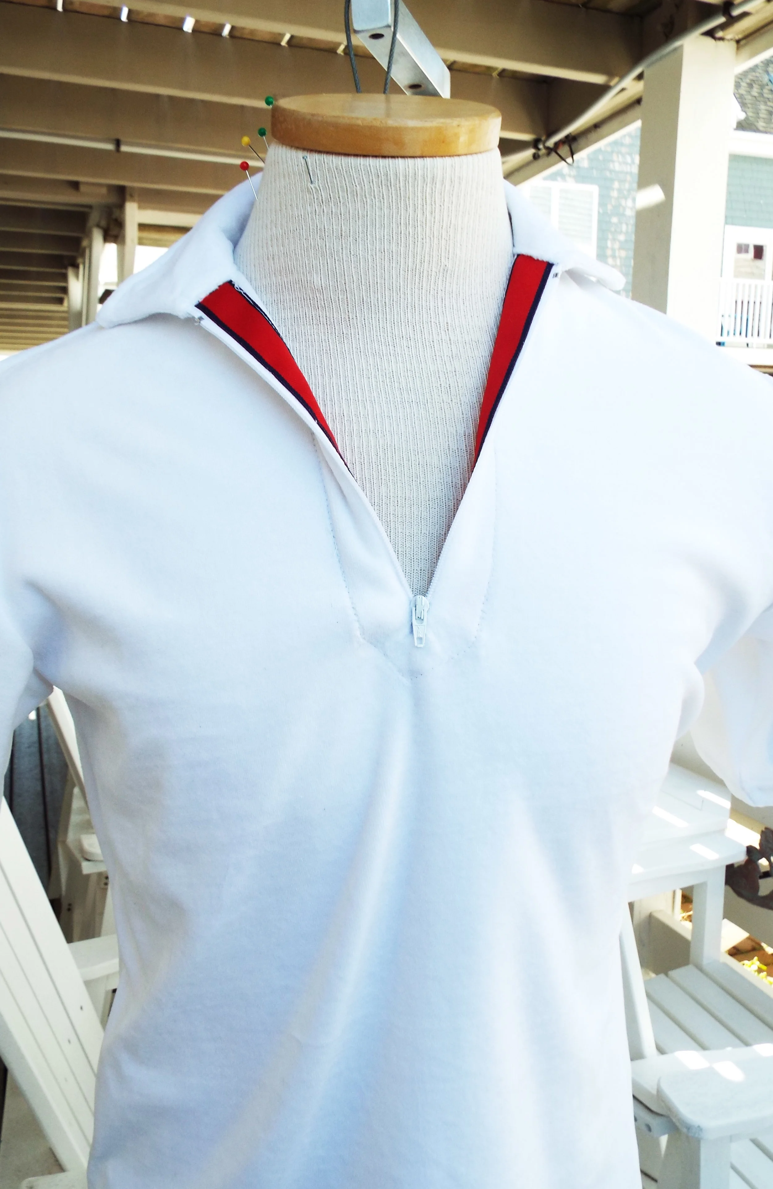 Tennis anyone?...white velour zippy