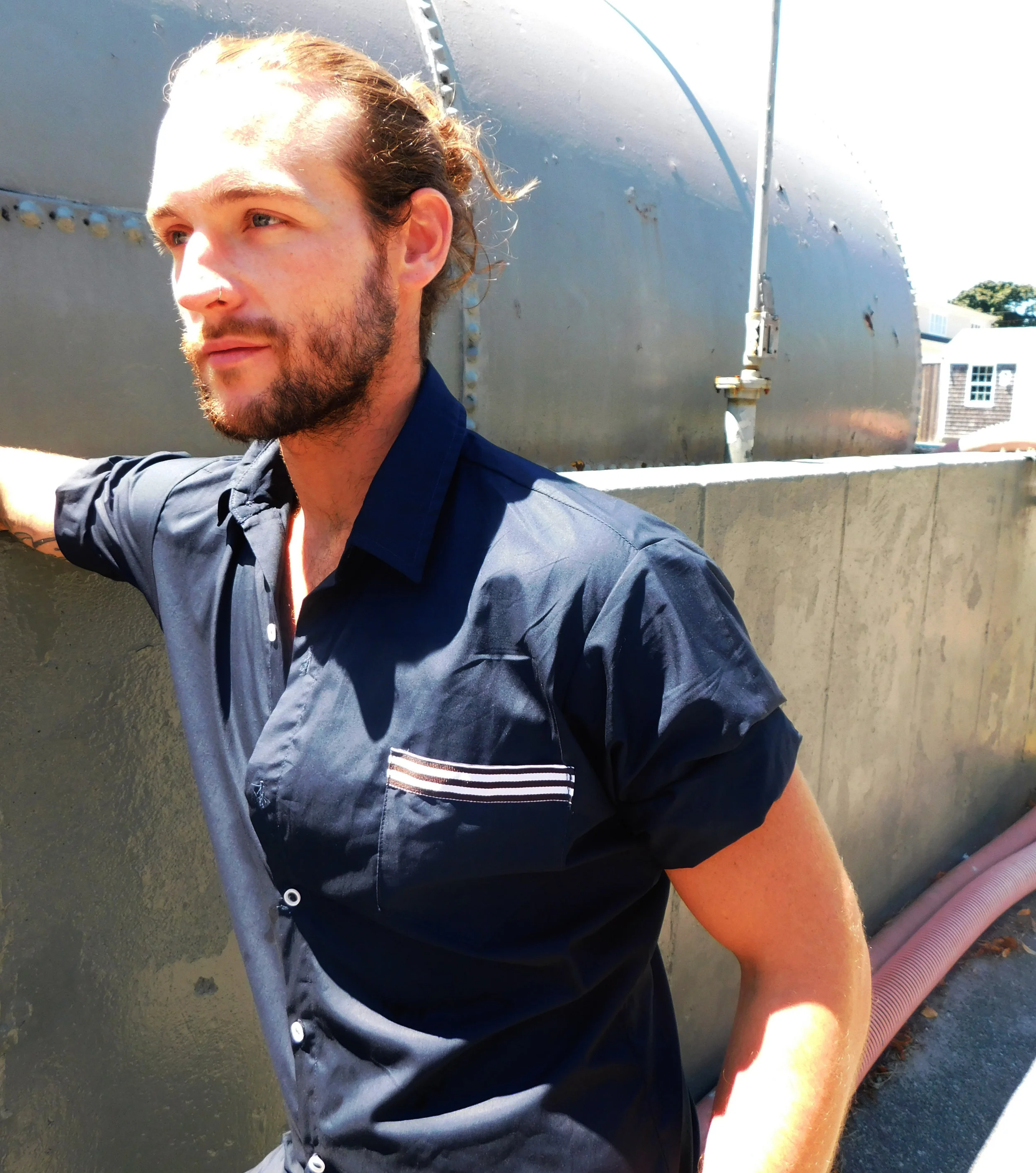 50's attendant shirt - now in long sleeve