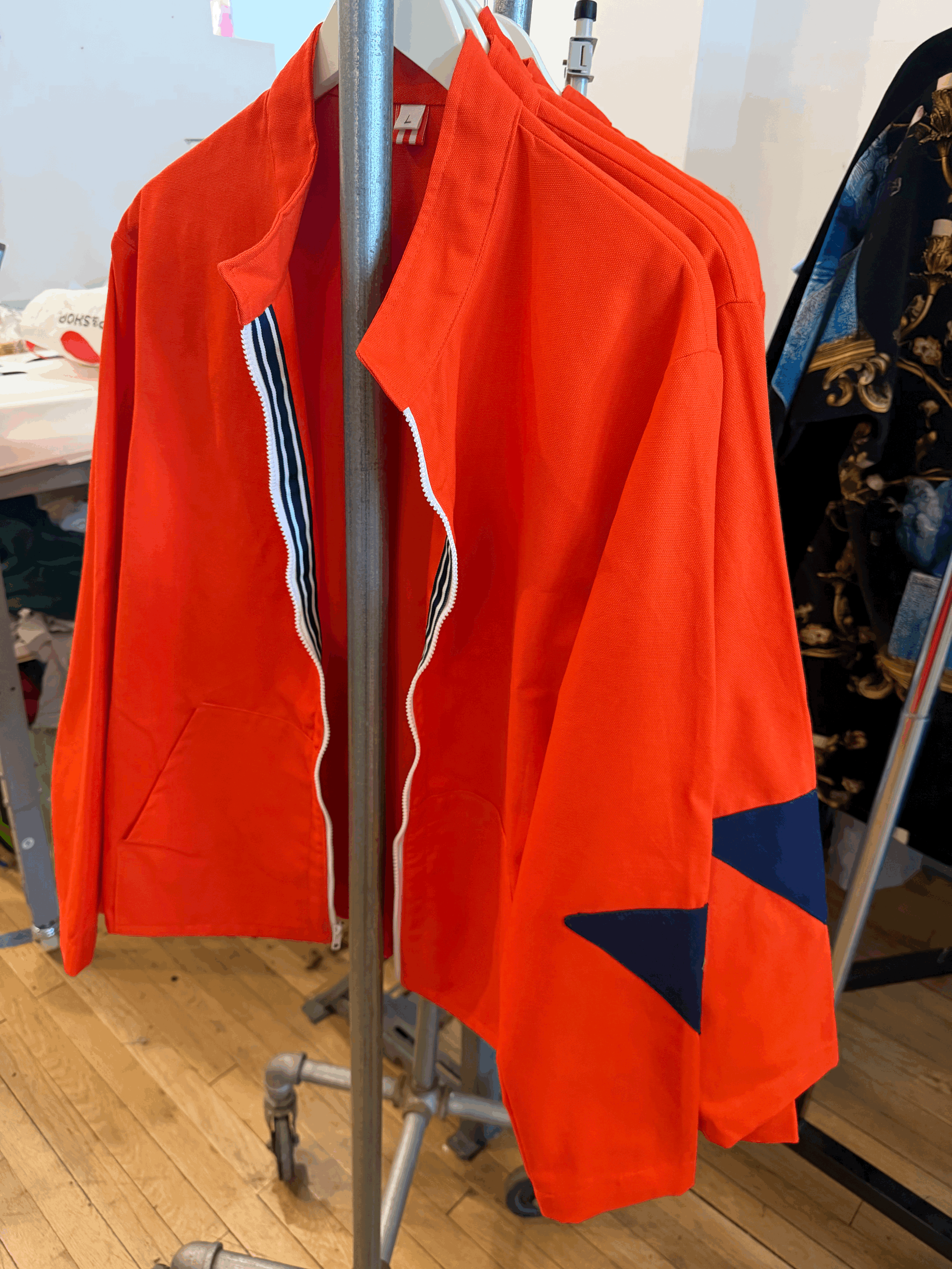 JUST IN!  NEW windbreaker with an elbow patch.