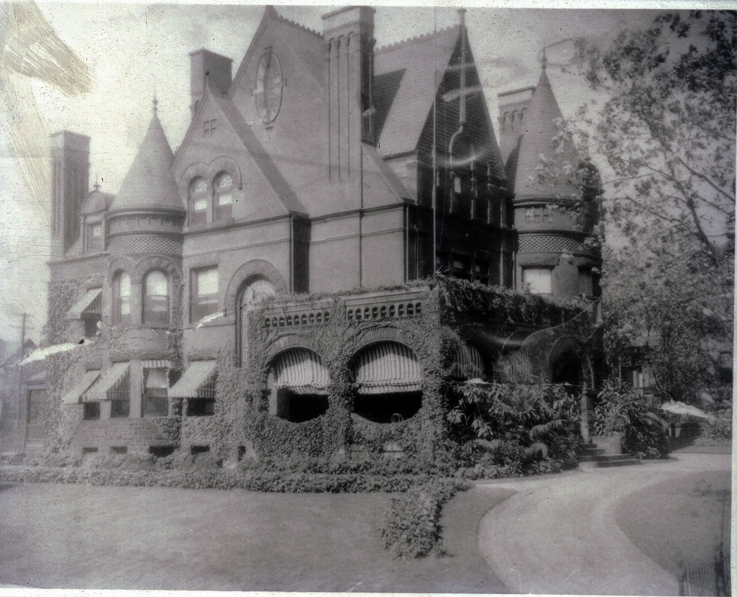 Early Century Mansion A shot of the mansion that dates to the mid to late 1920s.
