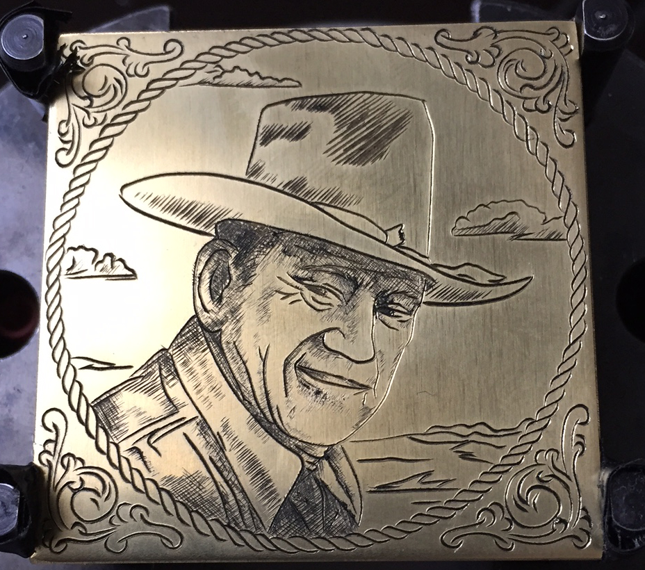 Brass Plate Portrait
