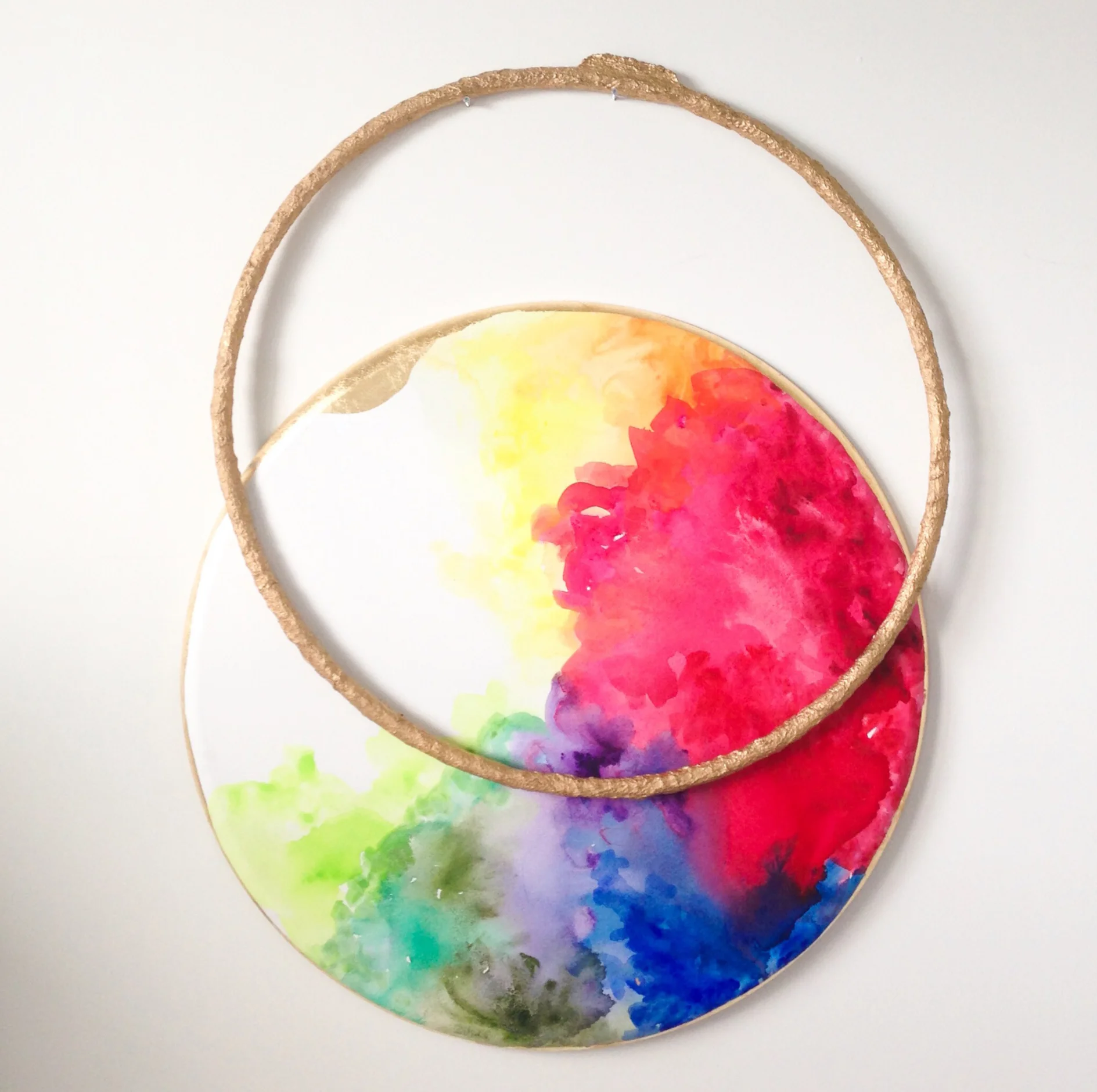Circle of life , 2013. Mixed media. 40" Tondo