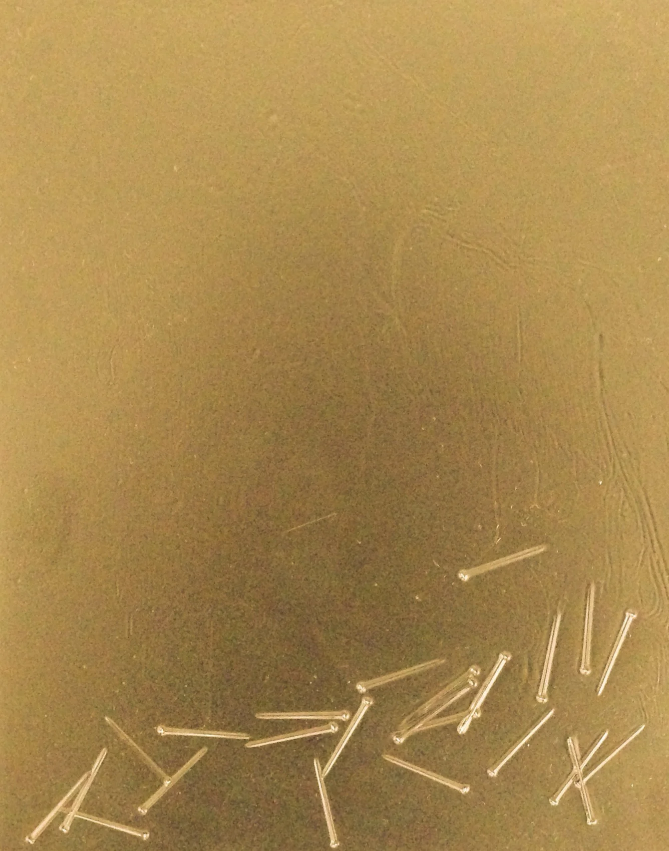 24 Gold , 2013. Mixed media. 10"x8"