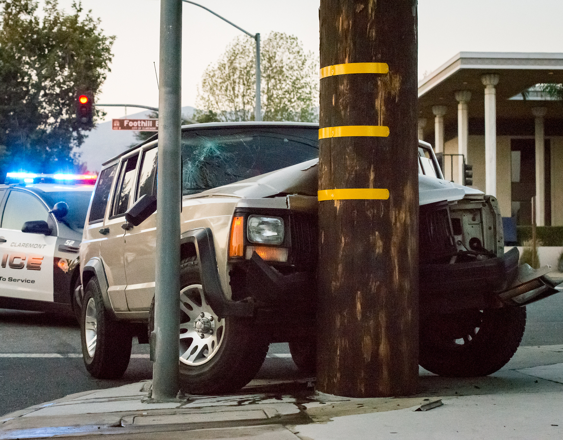 A stolen vehicle led police in a car pursuit followed by a foot pursuit through Claremont neighborhoods on August 24, 2016. Three suspects were apprehended and a fourth is still at large. 