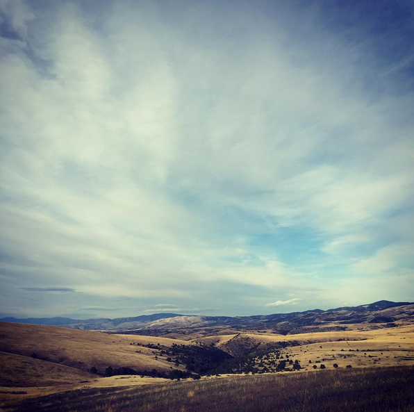 The drive back from Gallatin, just before sunset.