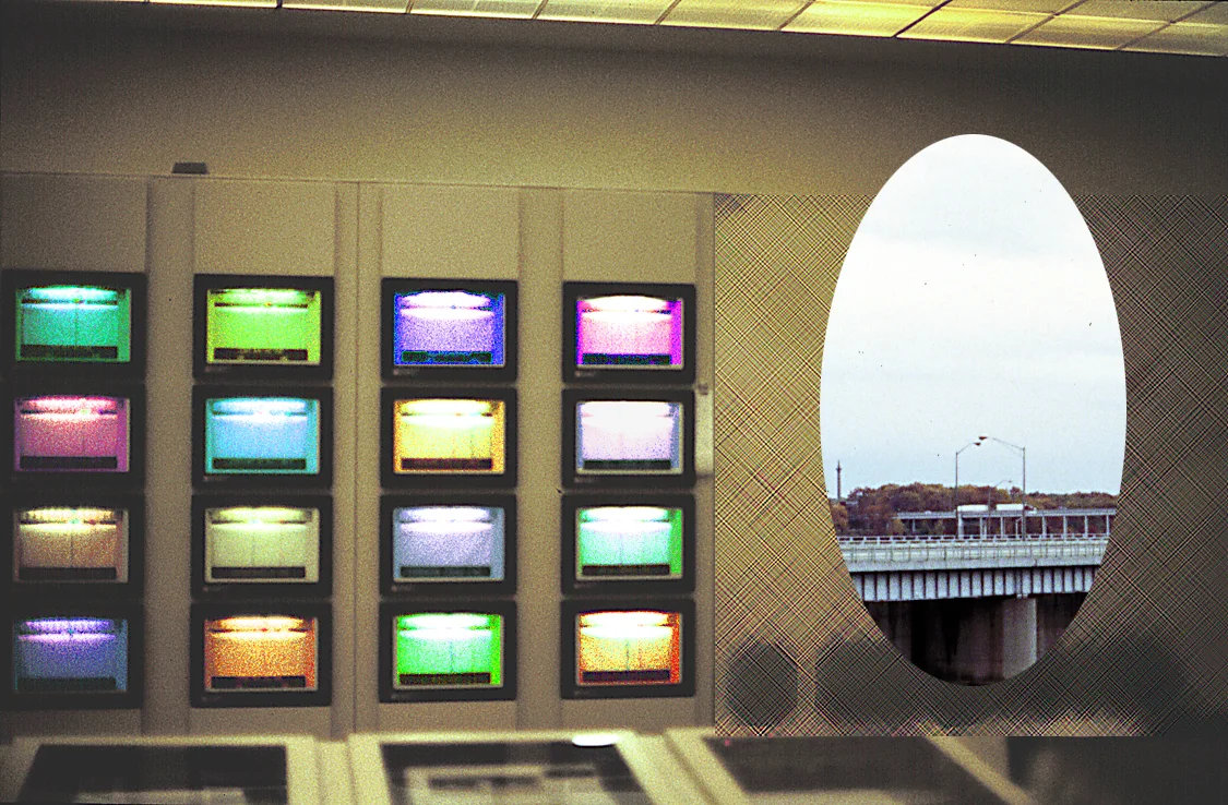 Control Room Digital Collage Size Variable