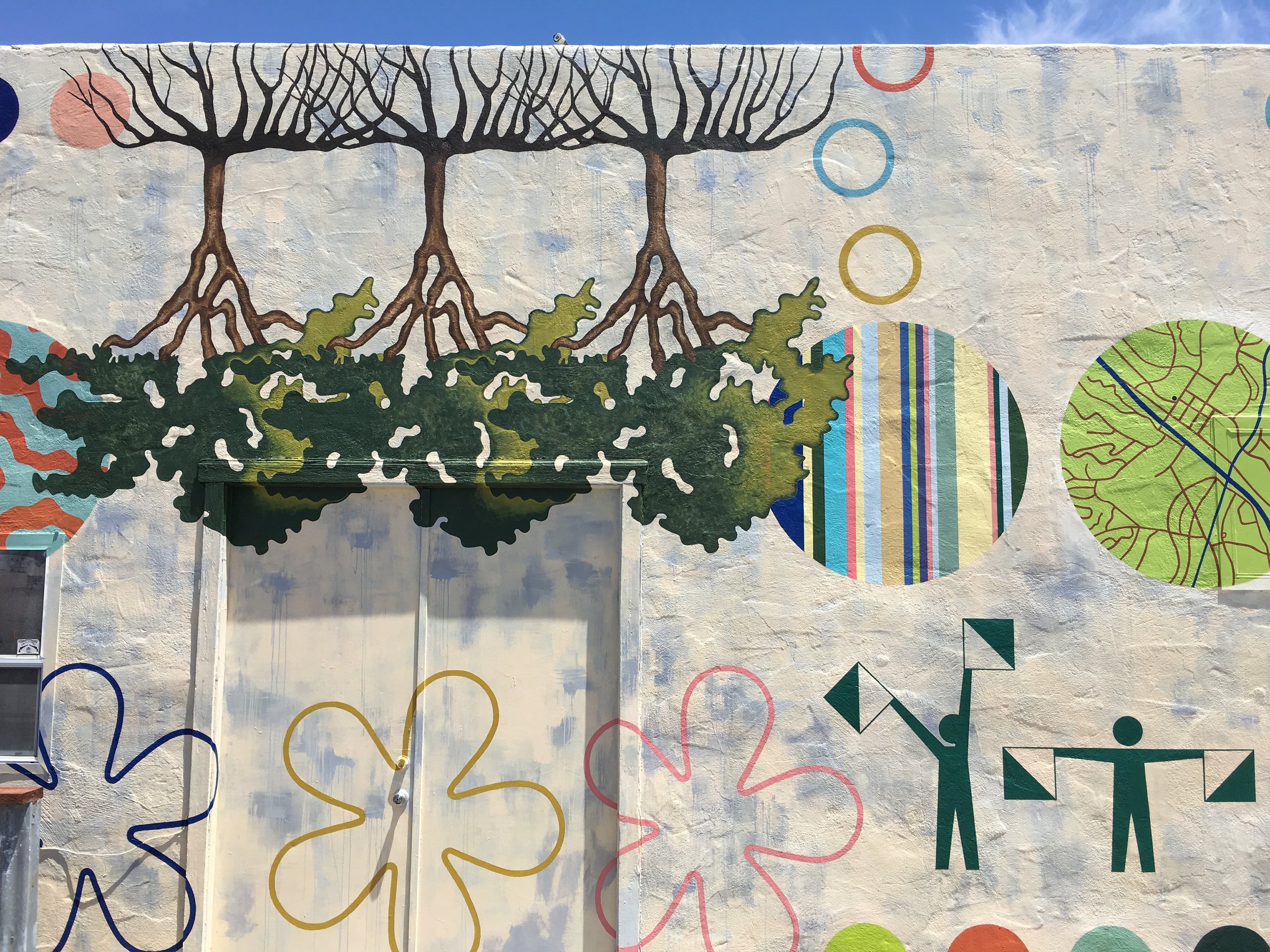    TREE CITY,   detail  ARTery Building  Atascadero, CA 15 feet x 50 feet 2018 