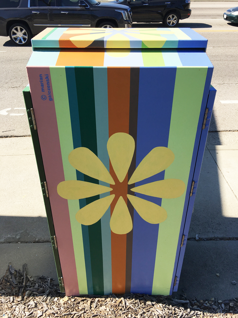    Flower Power   SLO Box Art Project Broad and Industrial Streets San Luis Obispo, CA 2018 