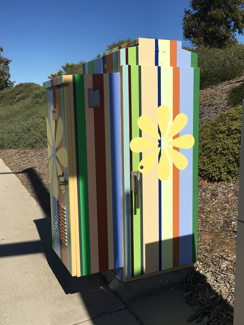    Flower Power   SLO Box Art Project Broad and Industrial Streets San Luis Obispo, CA 2018 