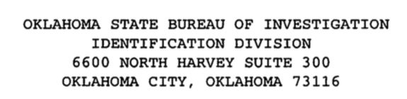 Request an Oklahoma State Bureau of Investigation Criminal History Report
