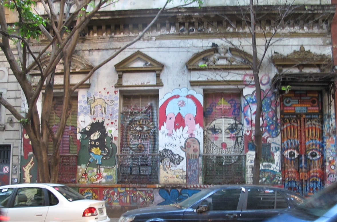 One of many murals in Palermo