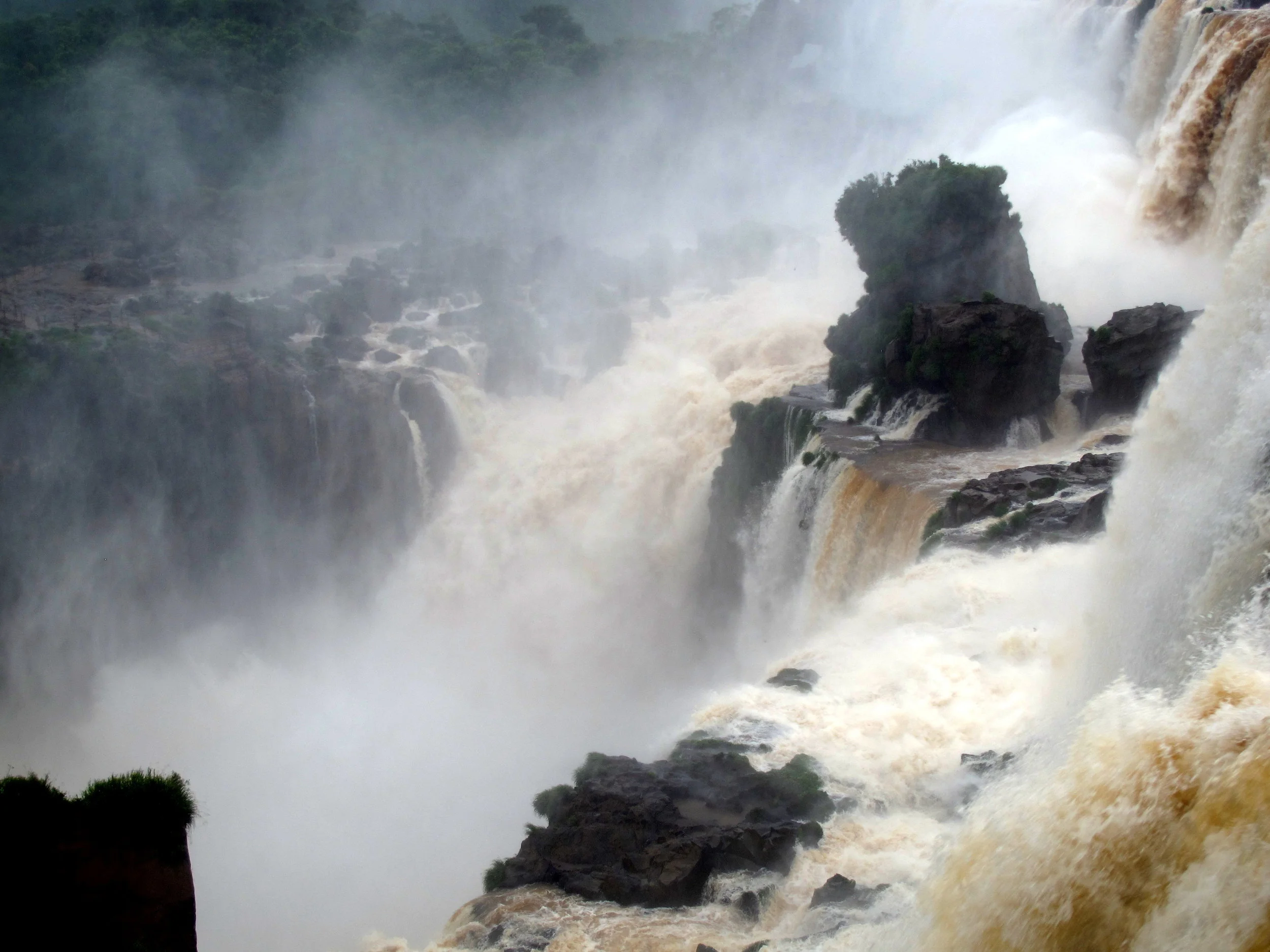 Rushing torrent of water