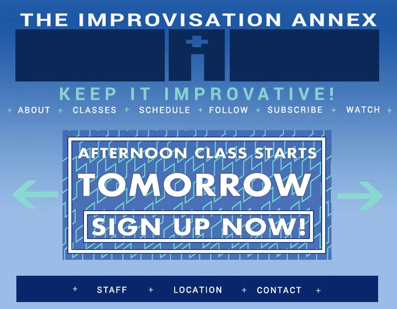 Mock website design for Television Pilot 