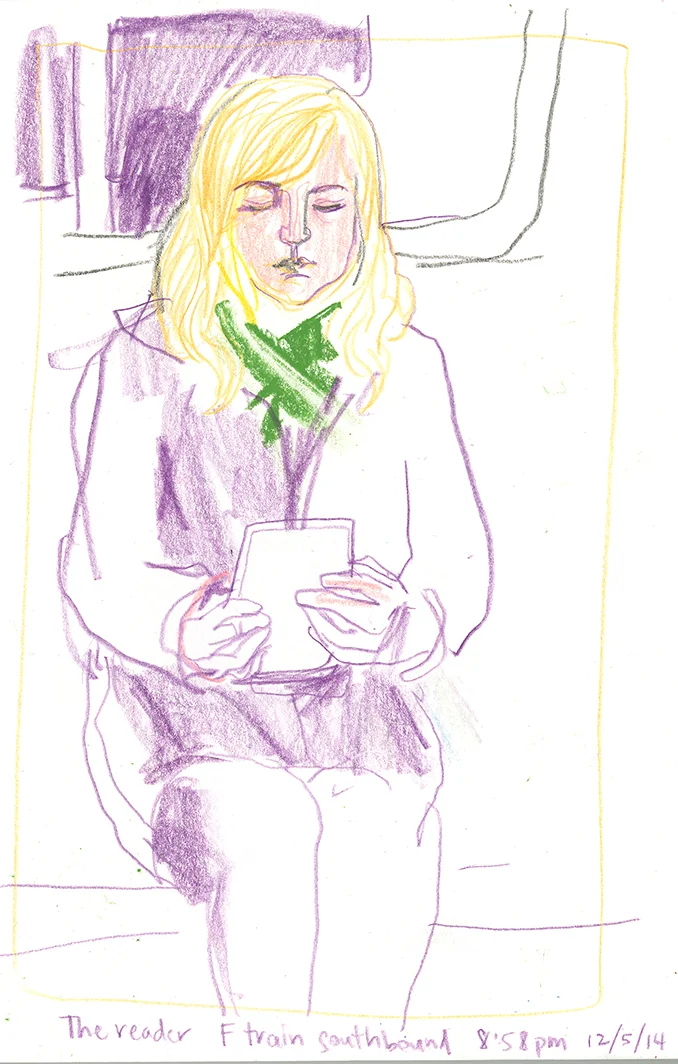 I like my Kindle plenty, but they make it really hard for us book peepers to see what people are reading. So inconsiderate.