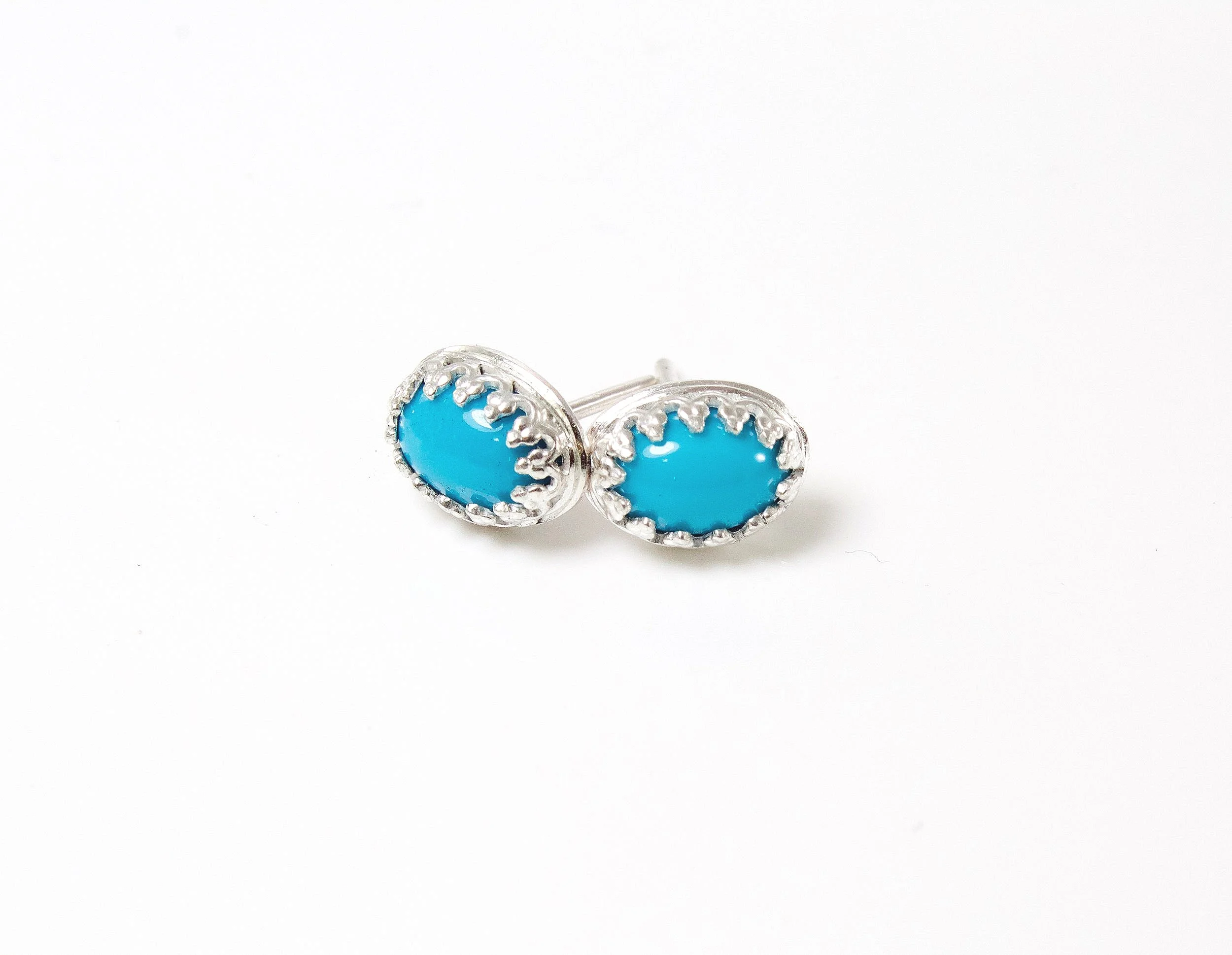 Sleeping Beauty Turquoise Post Earrings