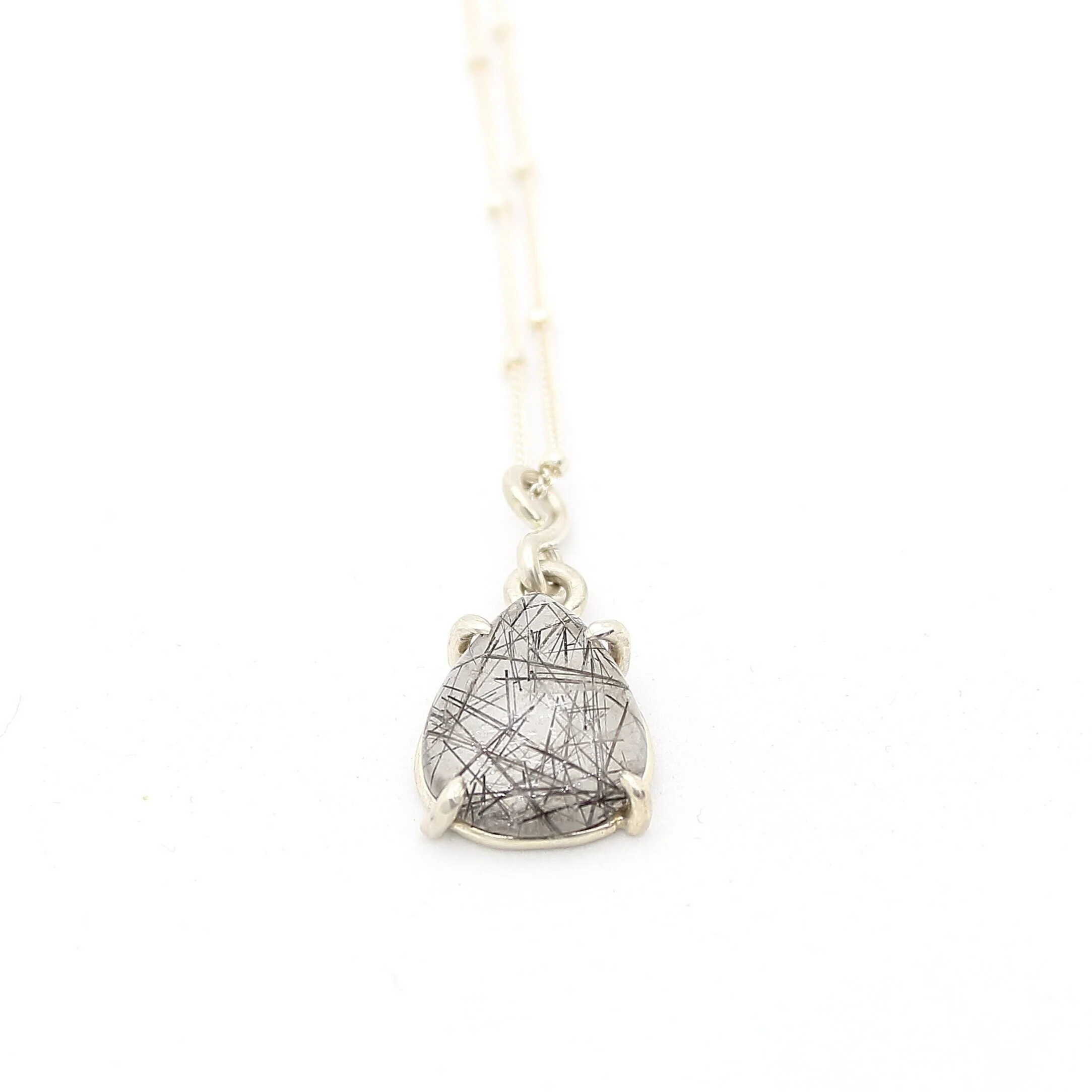 Tourmalinated Quartz Necklace