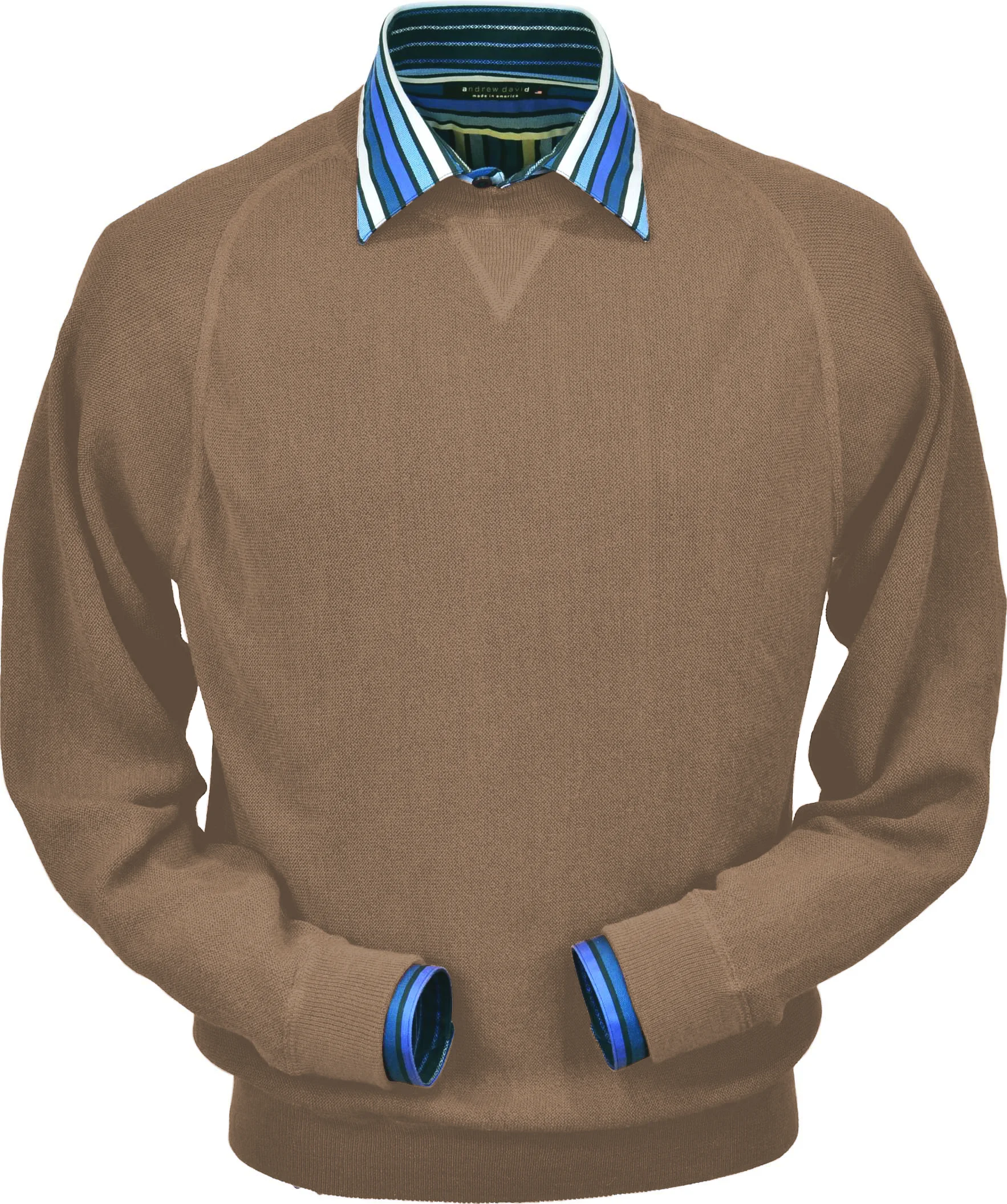 Light Camel Sweatshirt Baby Alpaca (BASL101o-676)