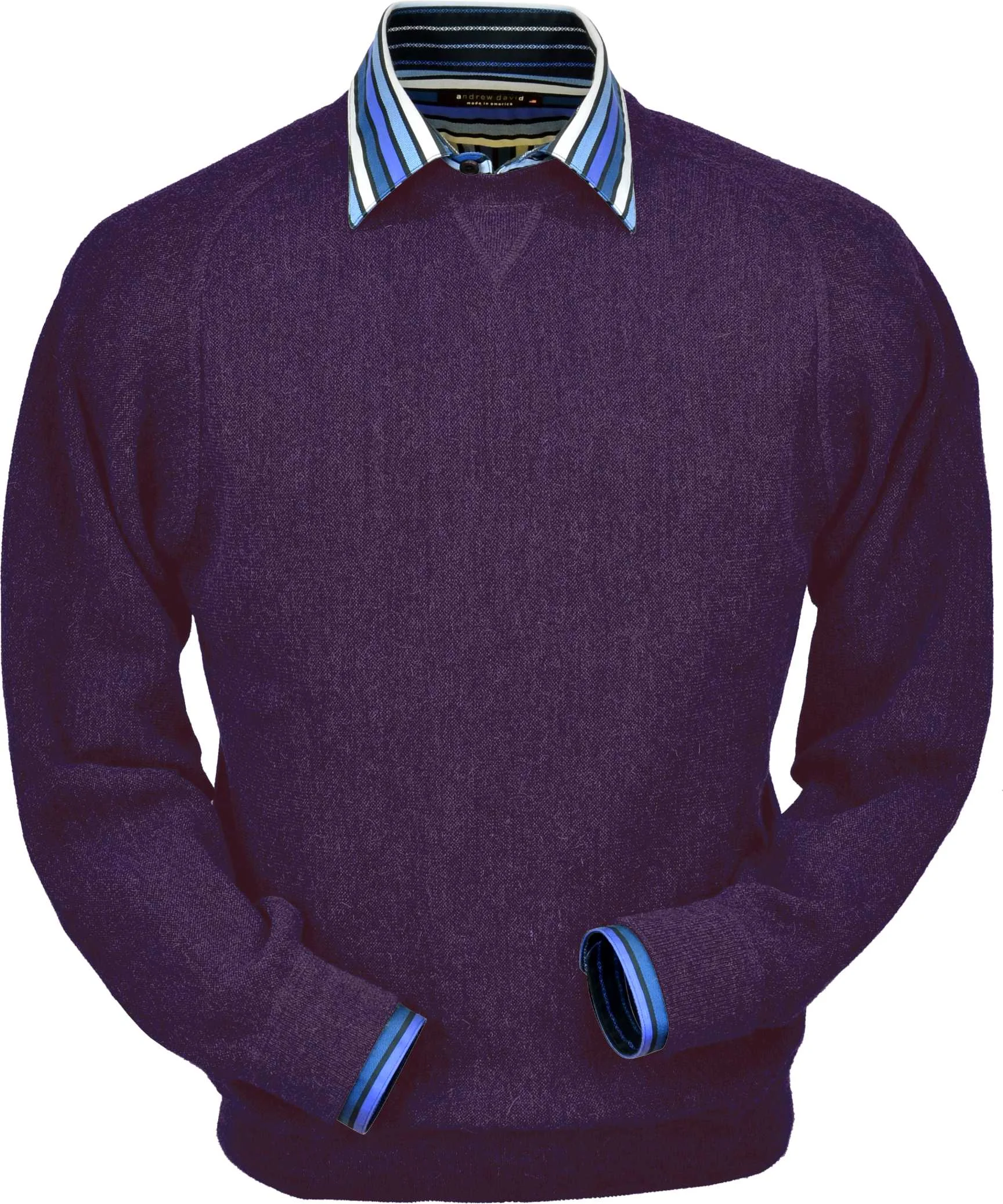 Plum Heather Sweatshirt Baby Alpaca (BAVL104o-872)