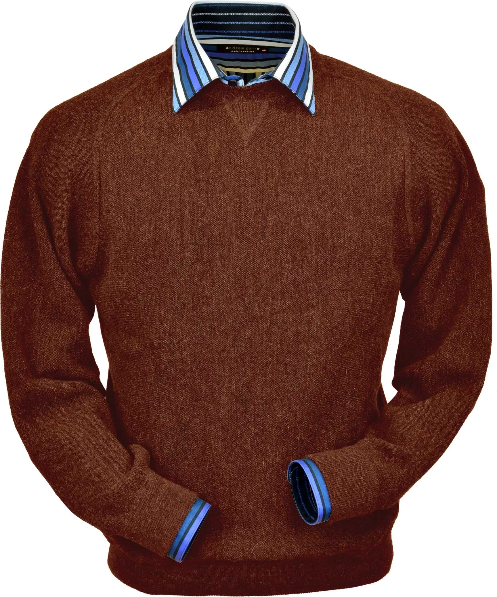 Rust Heather Sweatshirt Baby Alpaca (BAVL104o-983)
